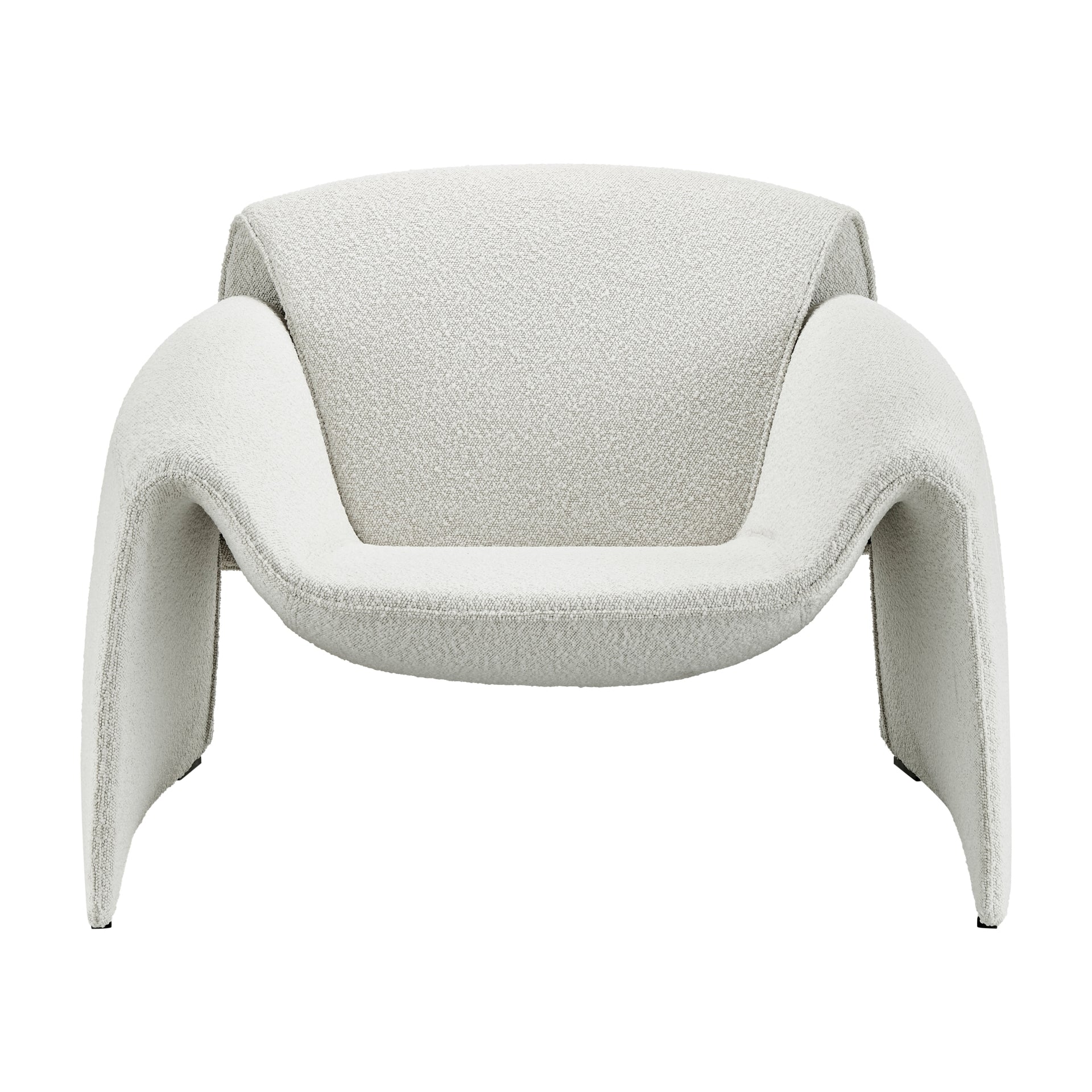 Hilda Off White Fabric Accent Arm Chair