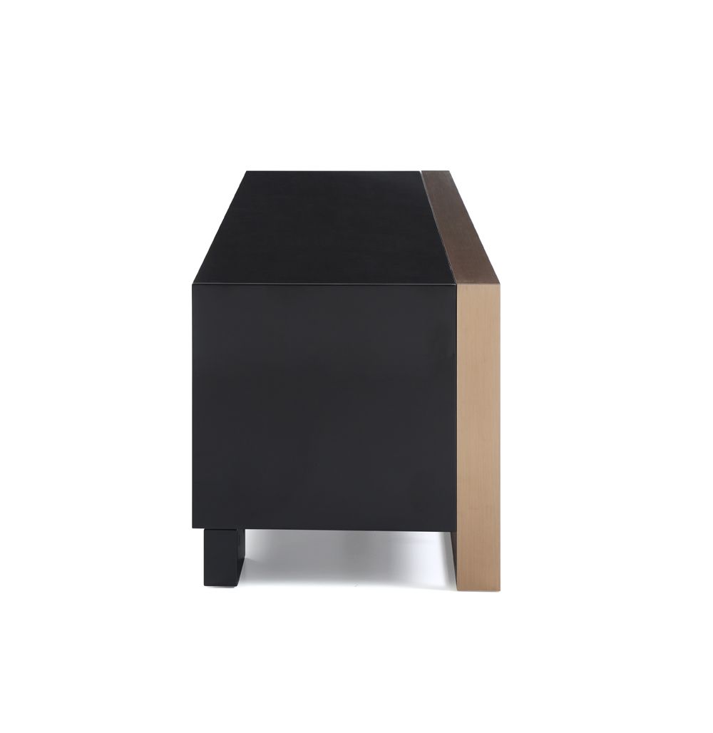 Nova Domus Cartier Modern Black & Rosegold TV Stand