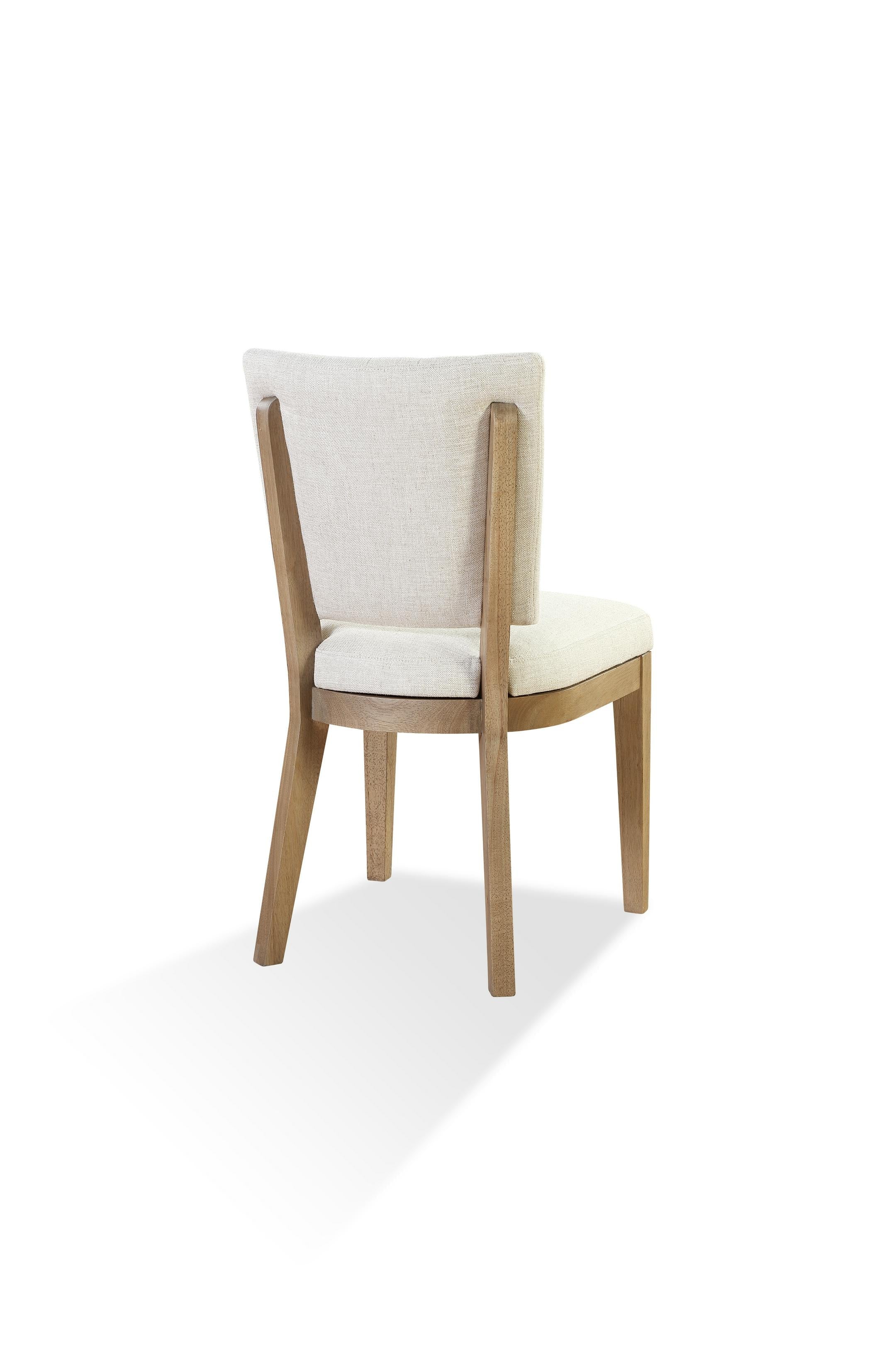 Sumner Channel Back Upholstered Dining Chair in Natural (Set of 2)