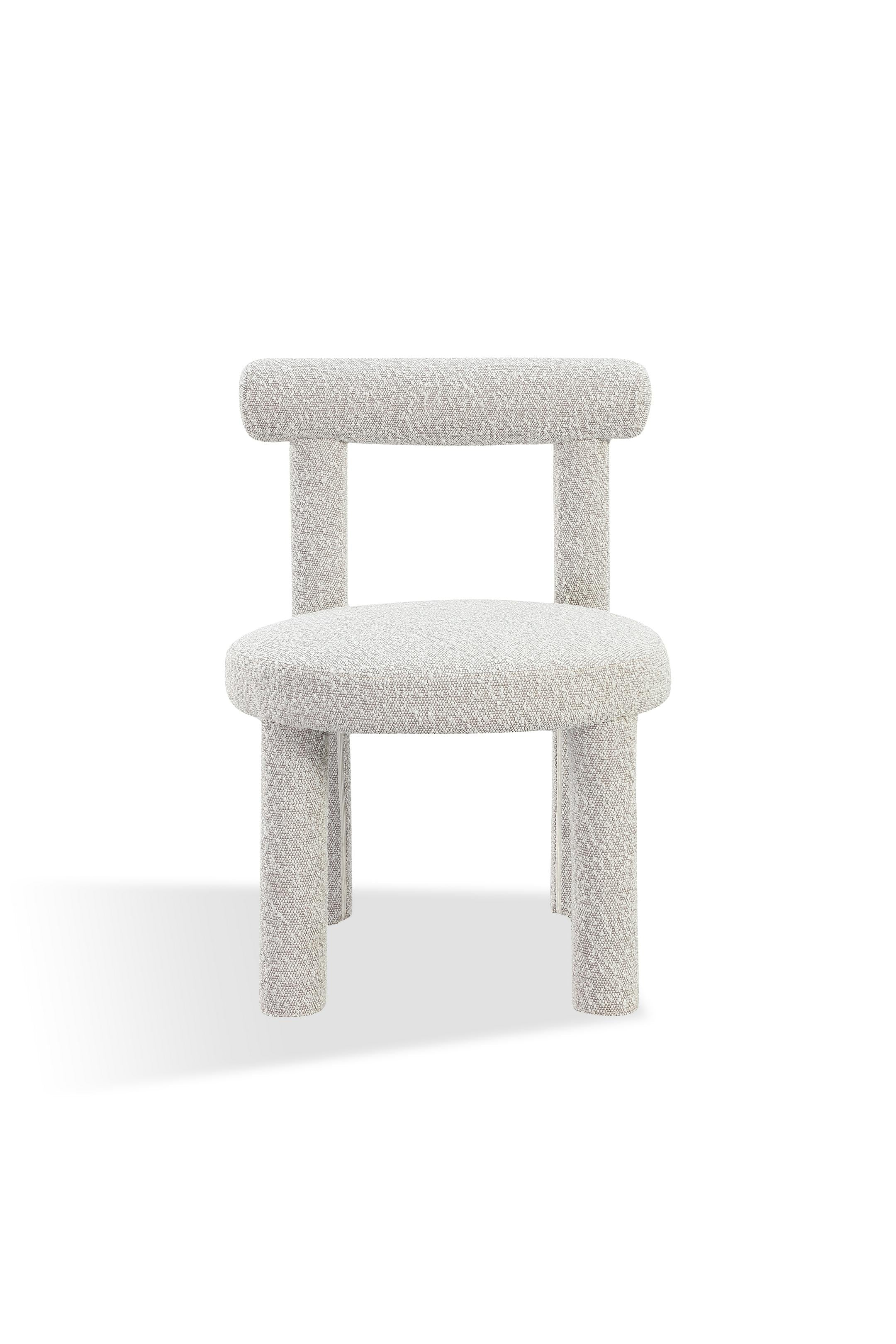 Addison Modern Dining Chair in Cotton Ball Boucle (Set of 2) - What A Room