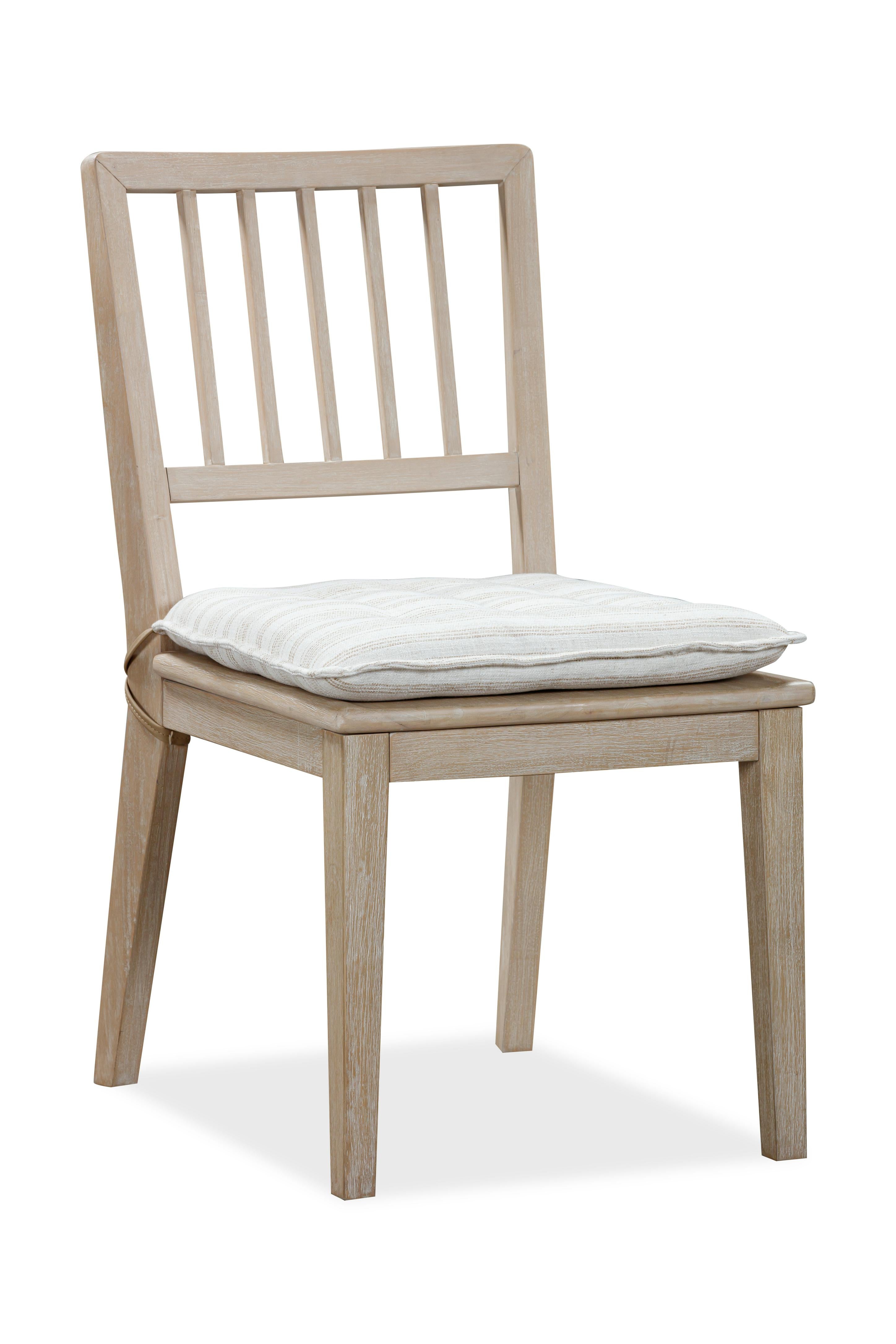Camden Wood Dining Chair with Detachable Cushion in Chai and Oat (Set of 2)