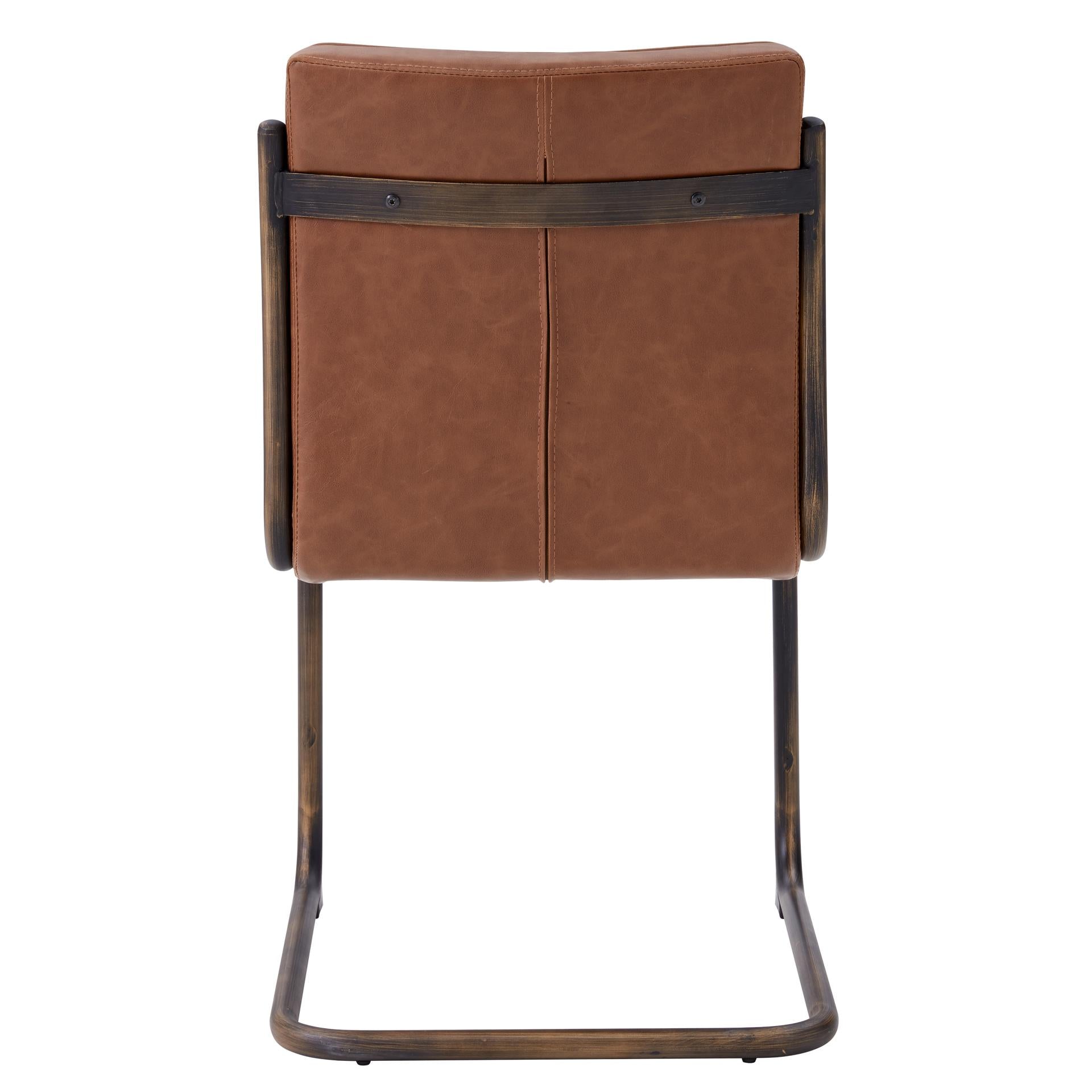 Cooper  Dining Side Chair Rubber Gold Frame (Set of 2)