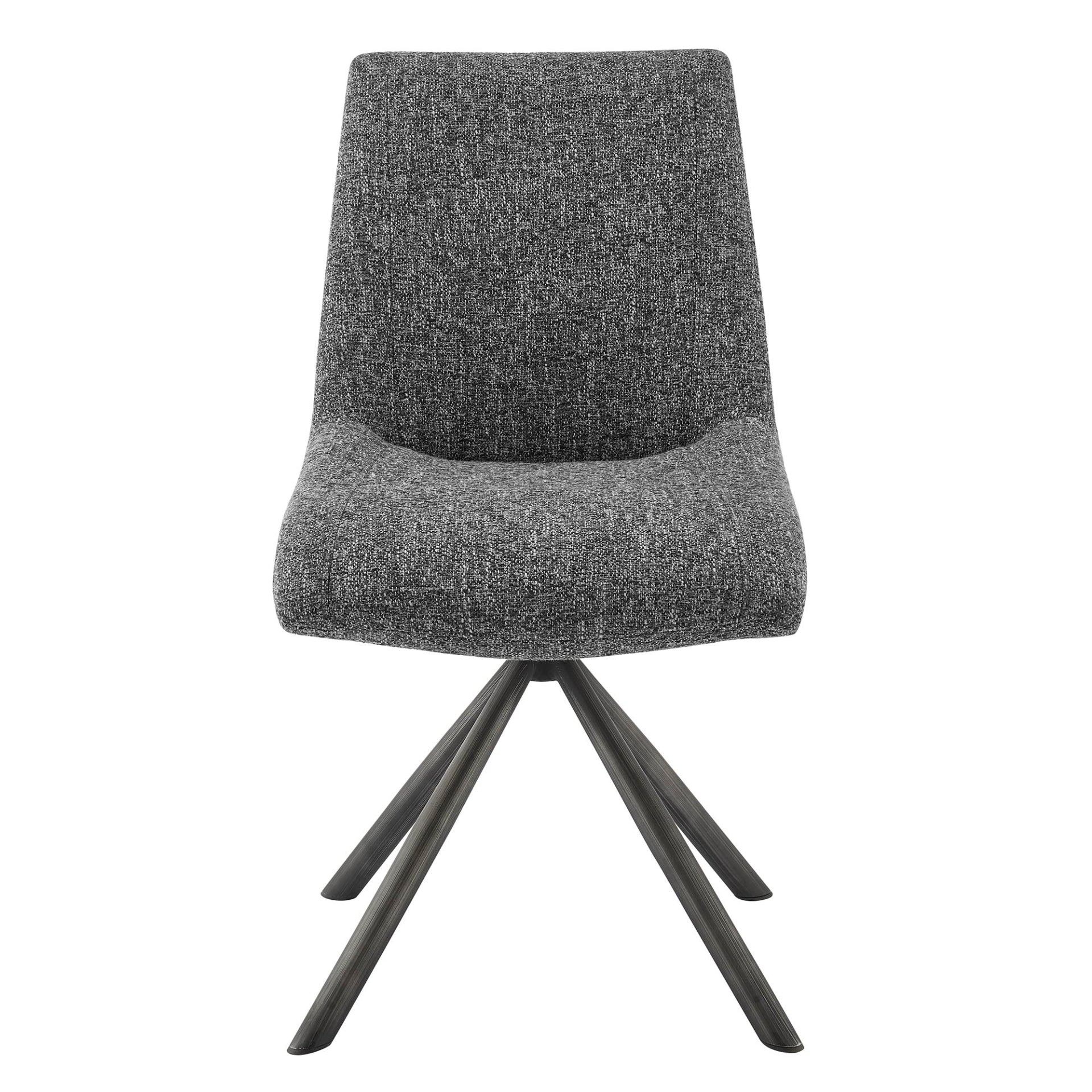 Viona  Fabric Swivel Dining Side Chair