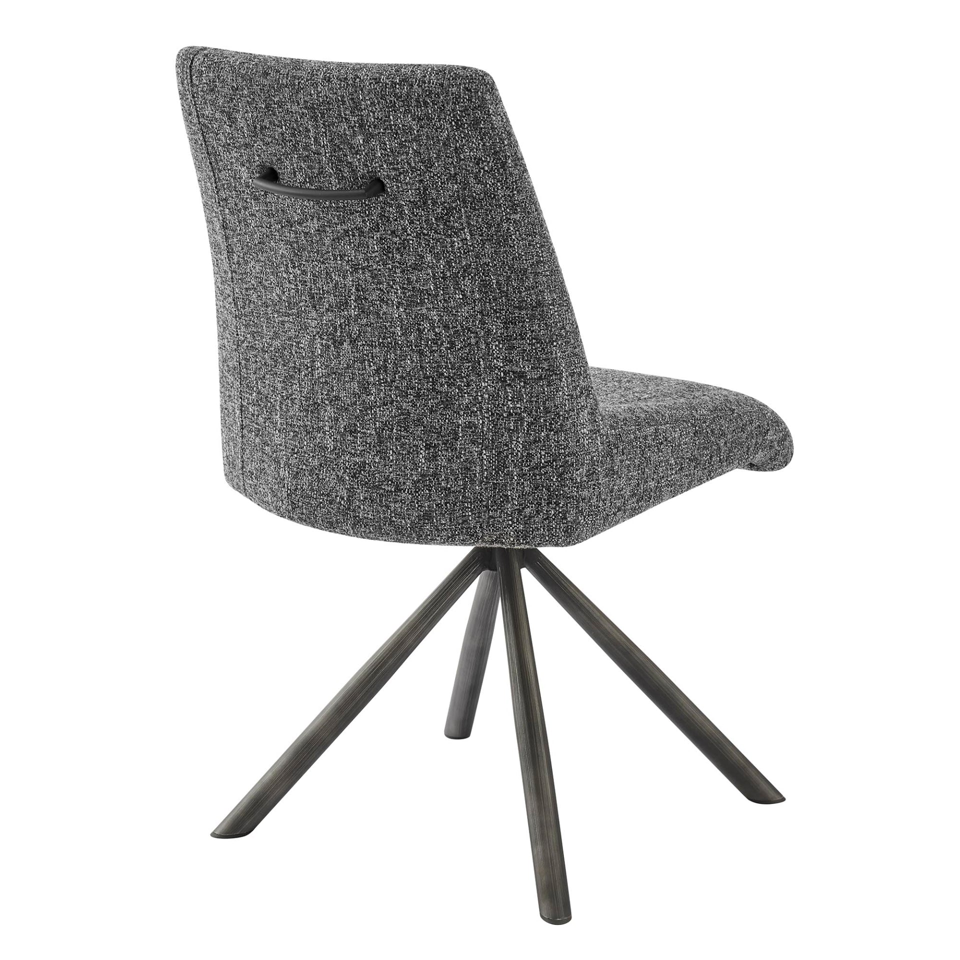 Viona  Fabric Swivel Dining Side Chair