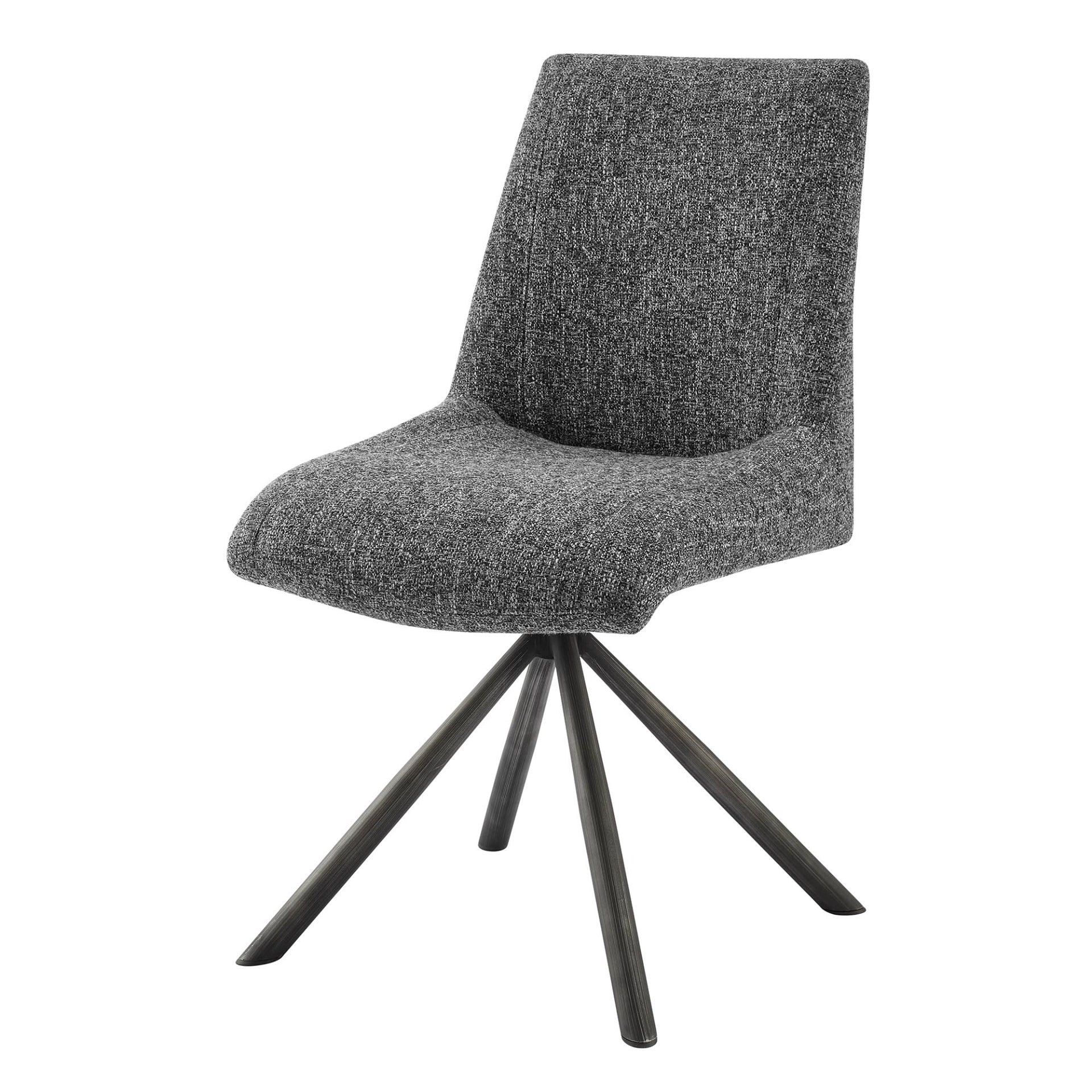 Viona  Fabric Swivel Dining Side Chair