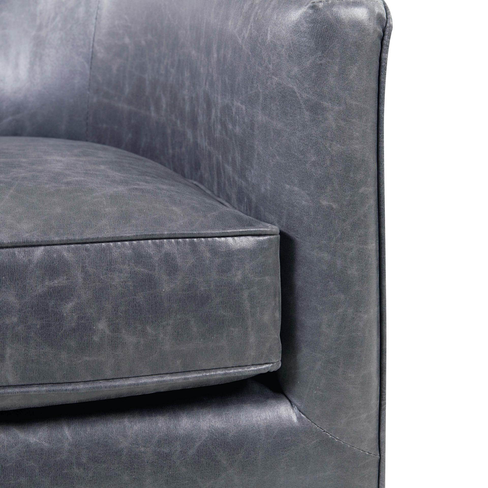 Harrod PU Accent Arm Chair Gold Legs