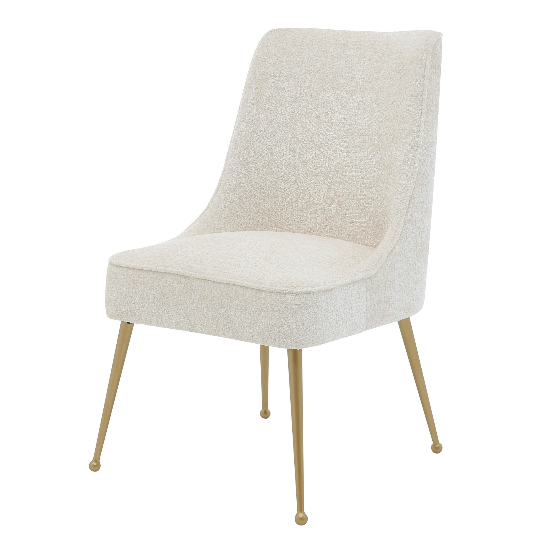 Cedric  Fabric Dining Side Chair Gold Legs (Set of 2)