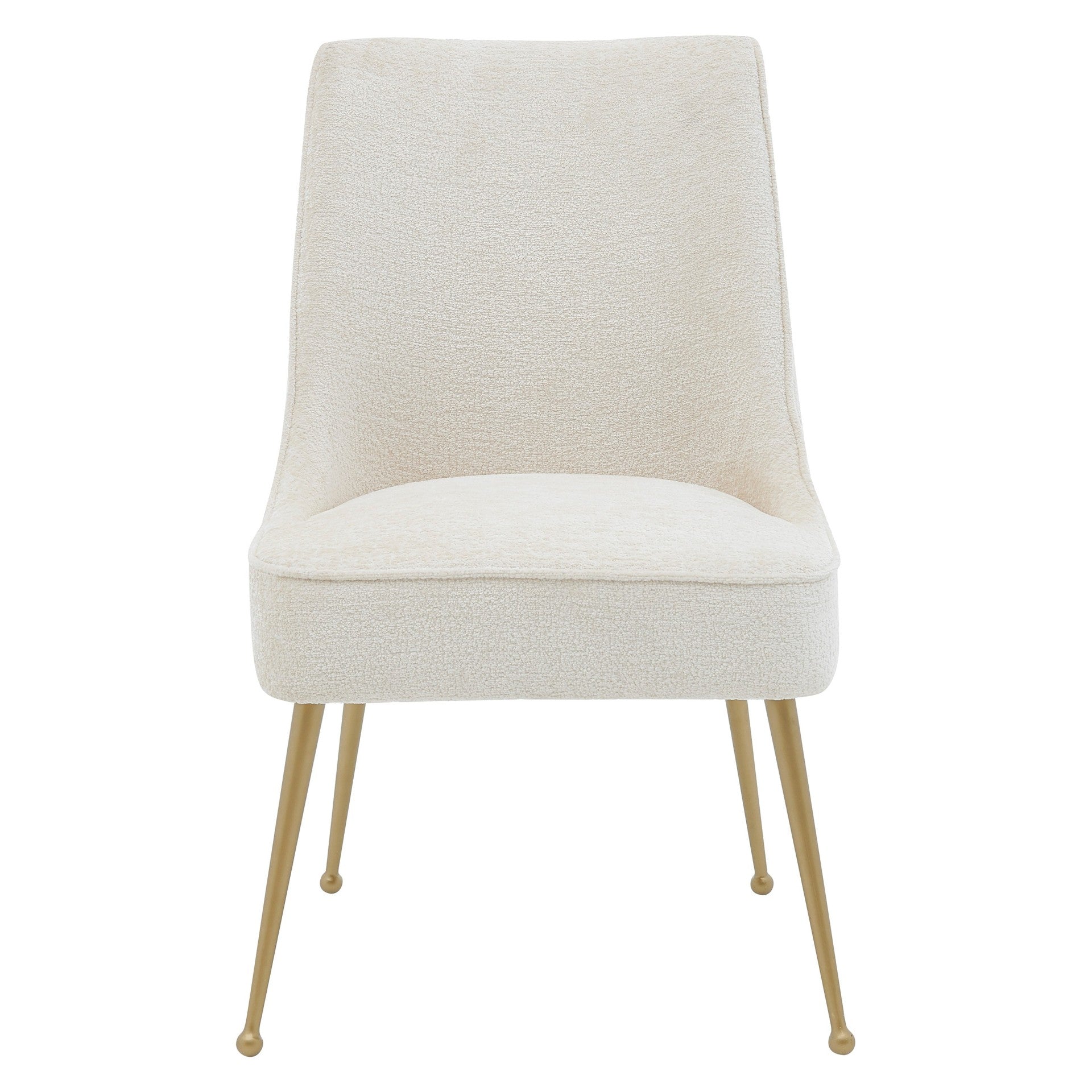 Cedric  Fabric Dining Side Chair Gold Legs (Set of 2)