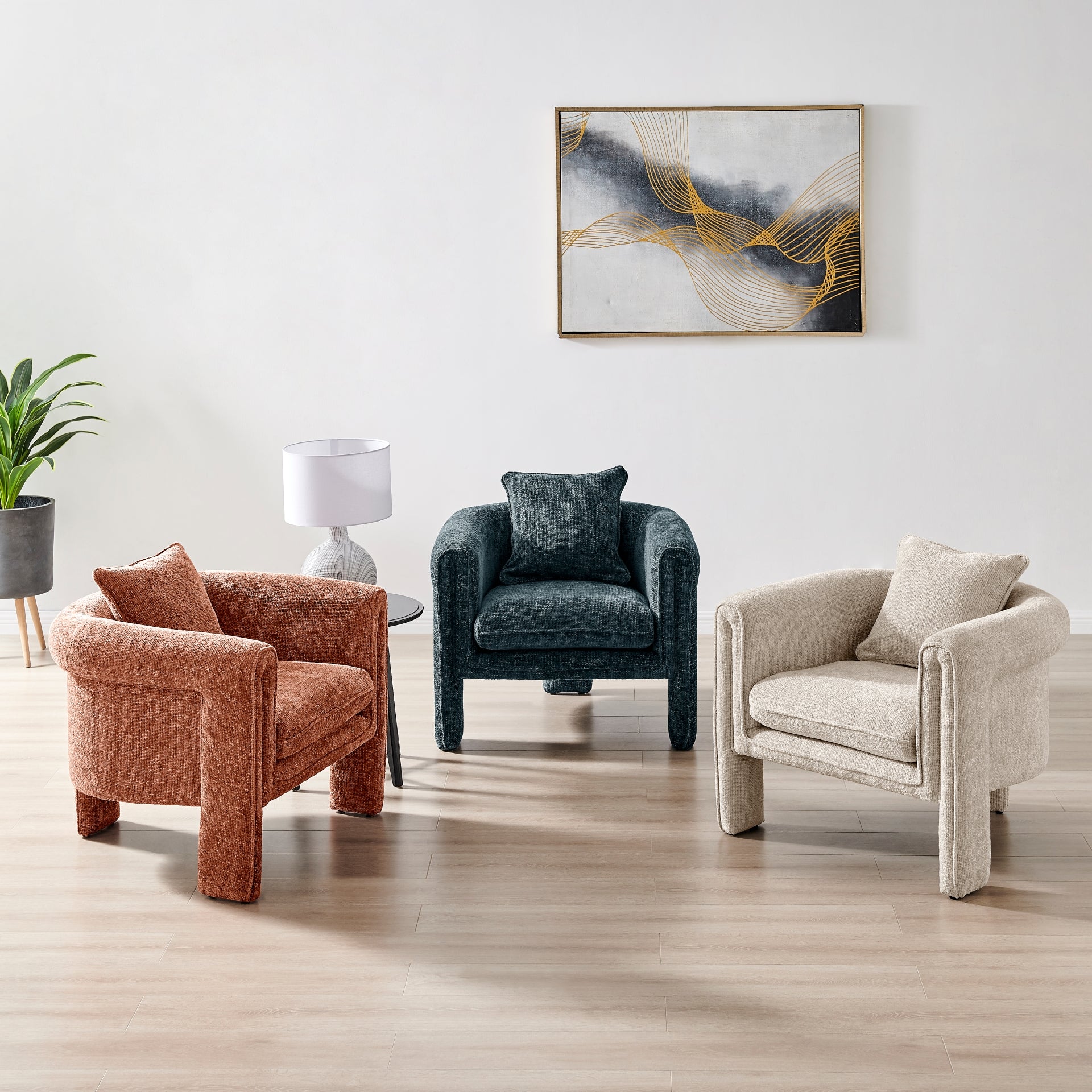 Heidi Fabric Accent Arm Chair