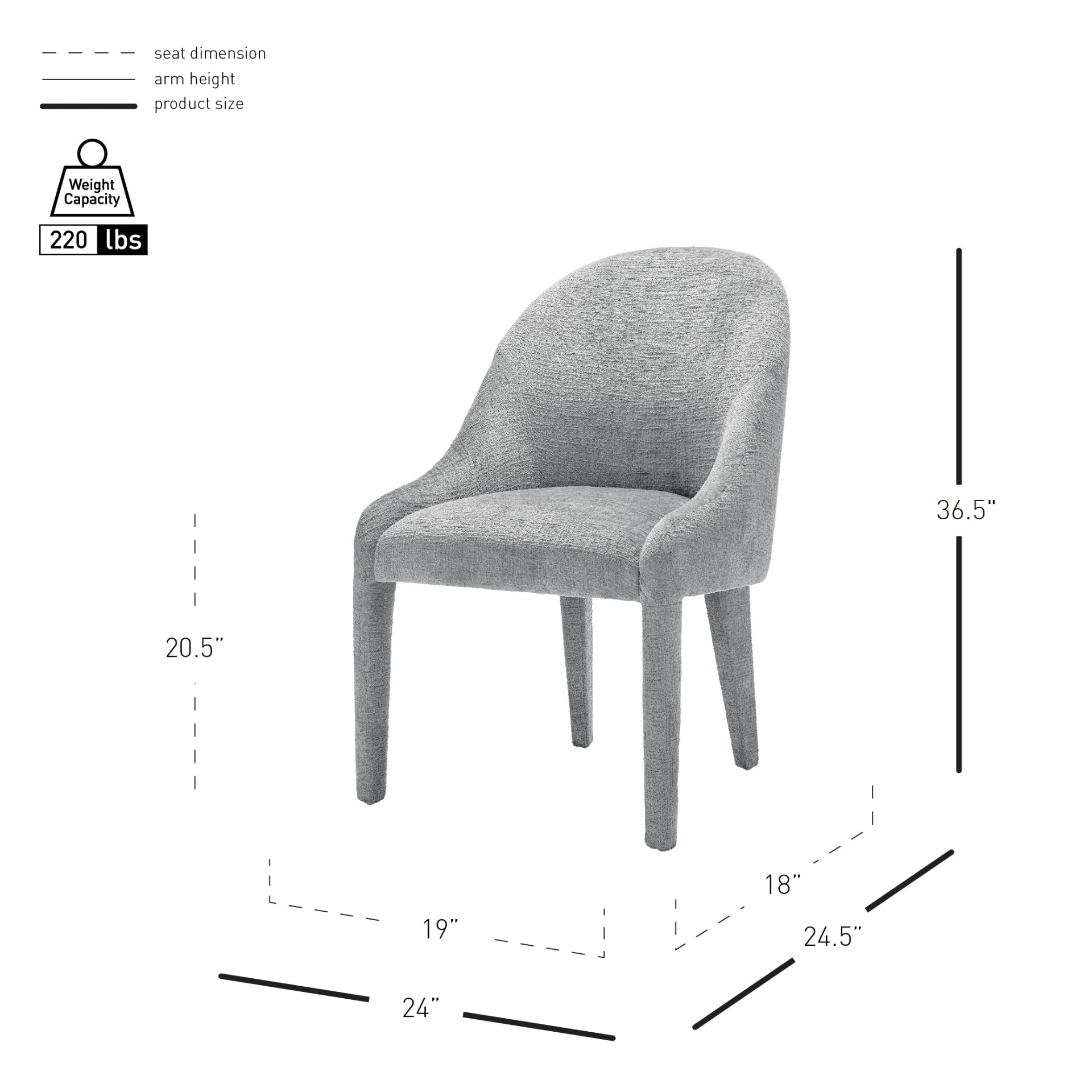 Stacy Fabric Dining Side Chair