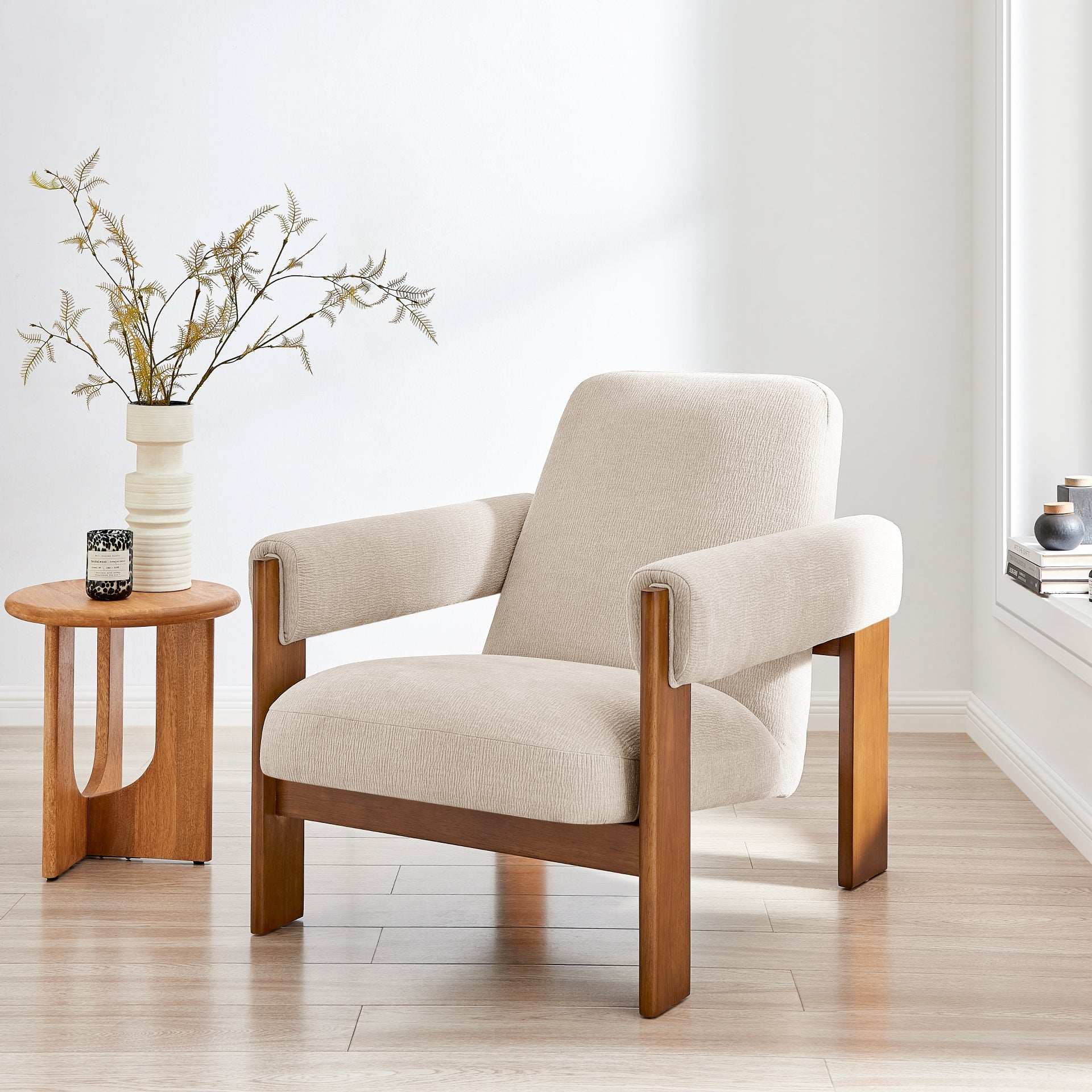 Silvia Fabric Accent Arm Chair