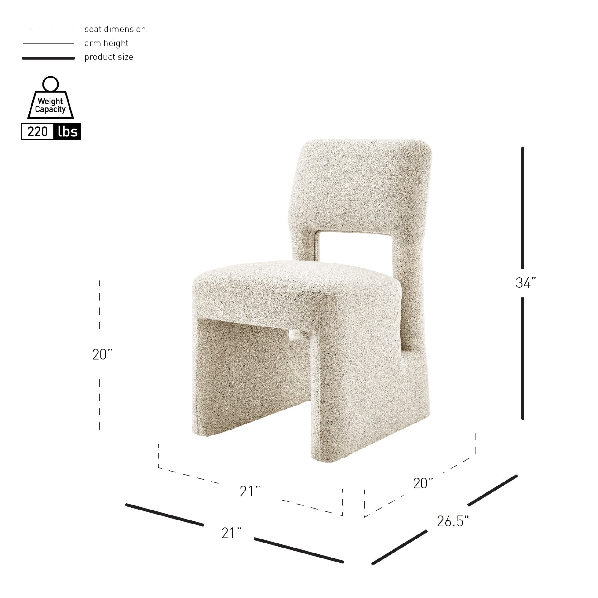 Willa Boucle Dining Side Chair (Set of 2)
