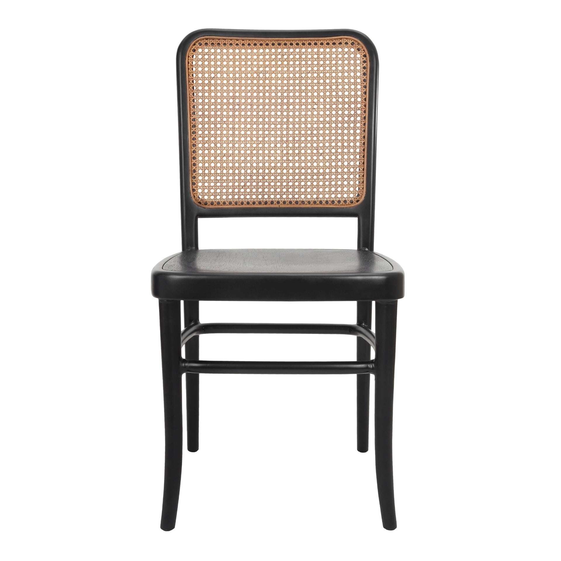 Sonora Rattan Dining Side Chair Wood Seat (Set of 2)