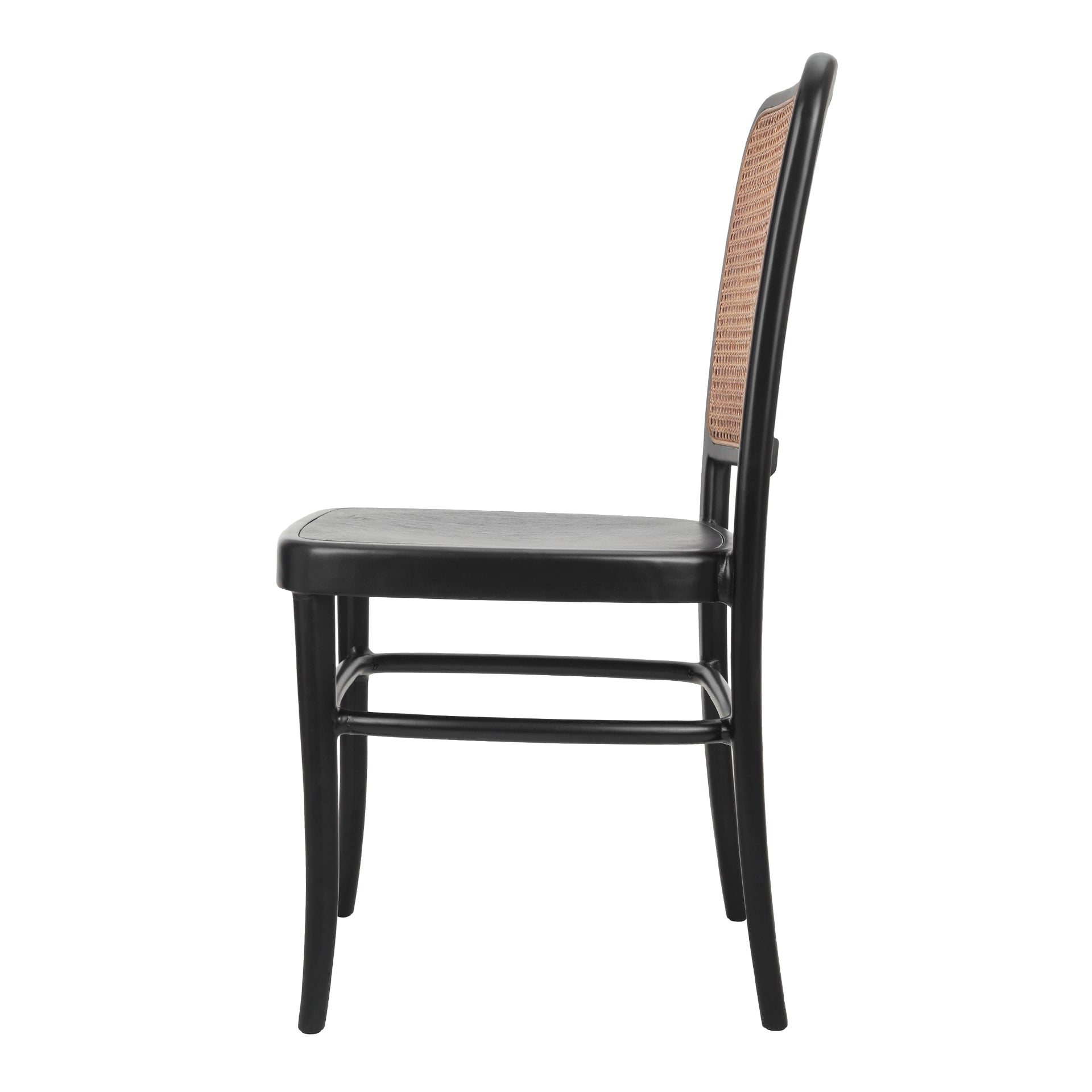 Sonora Rattan Dining Side Chair Wood Seat (Set of 2)