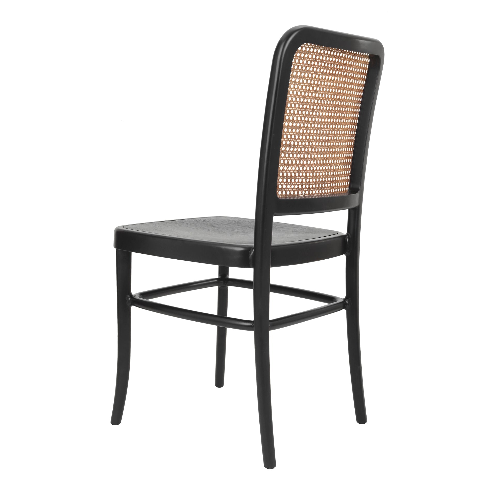 Sonora Rattan Dining Side Chair Wood Seat (Set of 2)