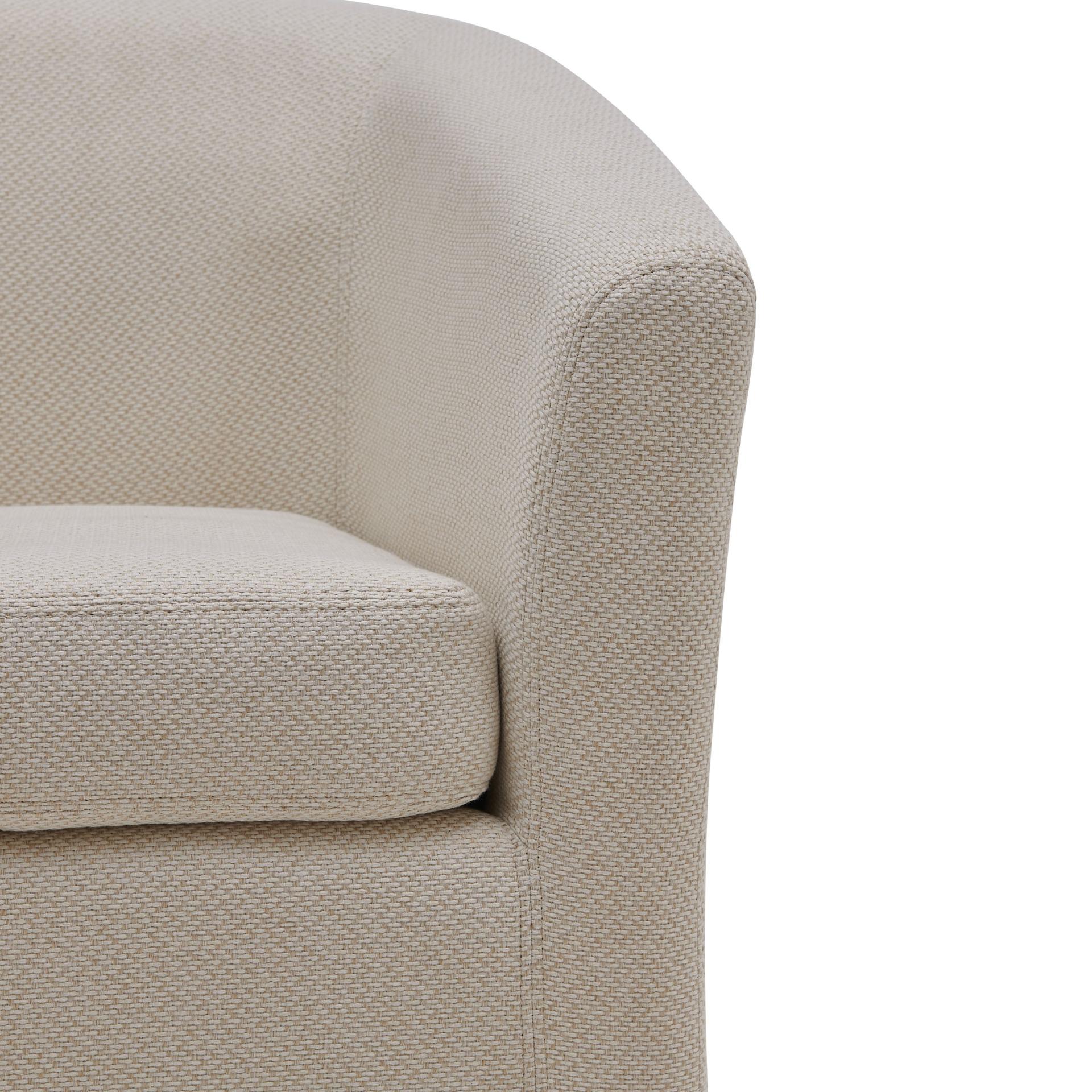 Hayden Fabric Swivel Accent Lounge Arm Chair in Cream Tone