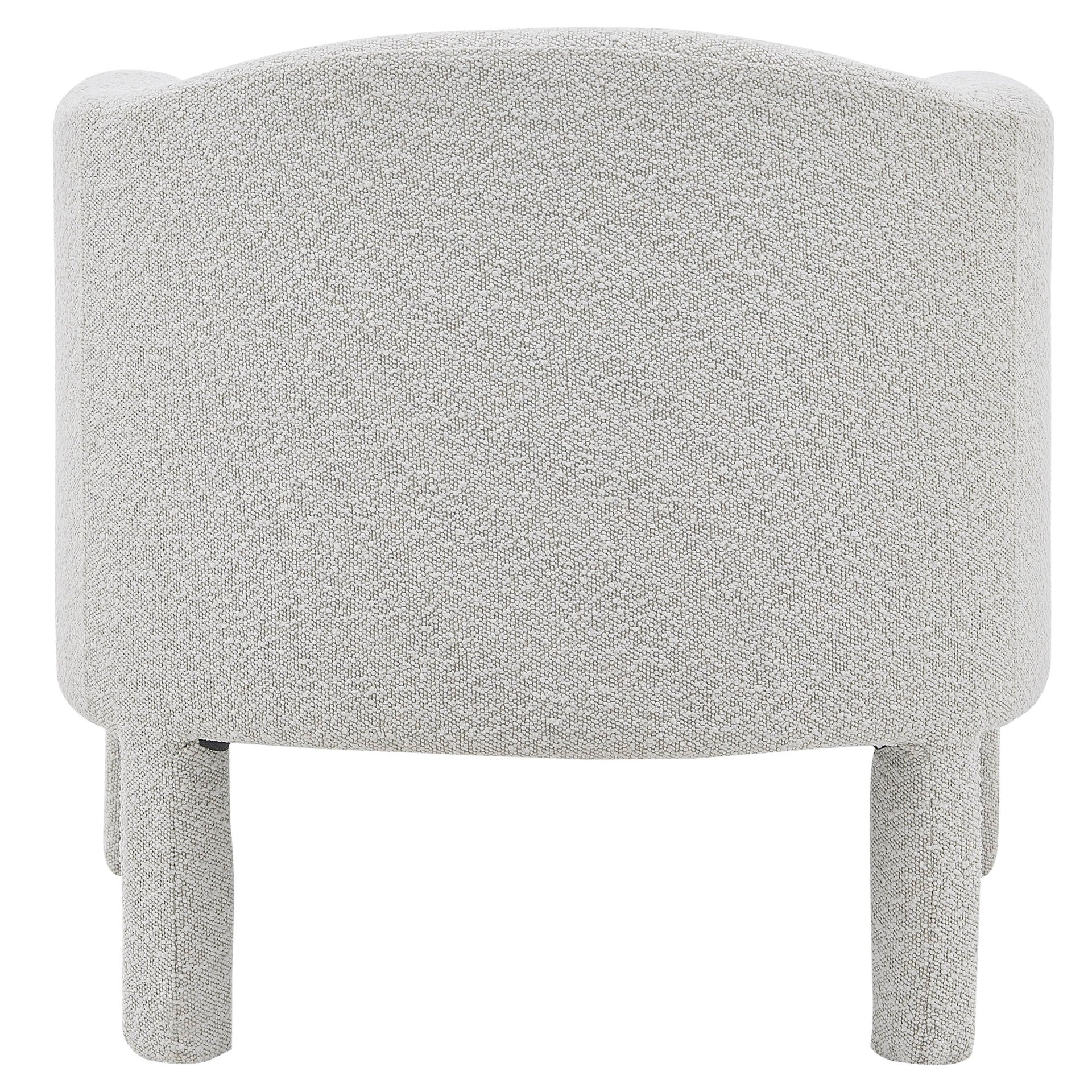 Jennifer Fabric Accent Arm Chair, Boucle Beige