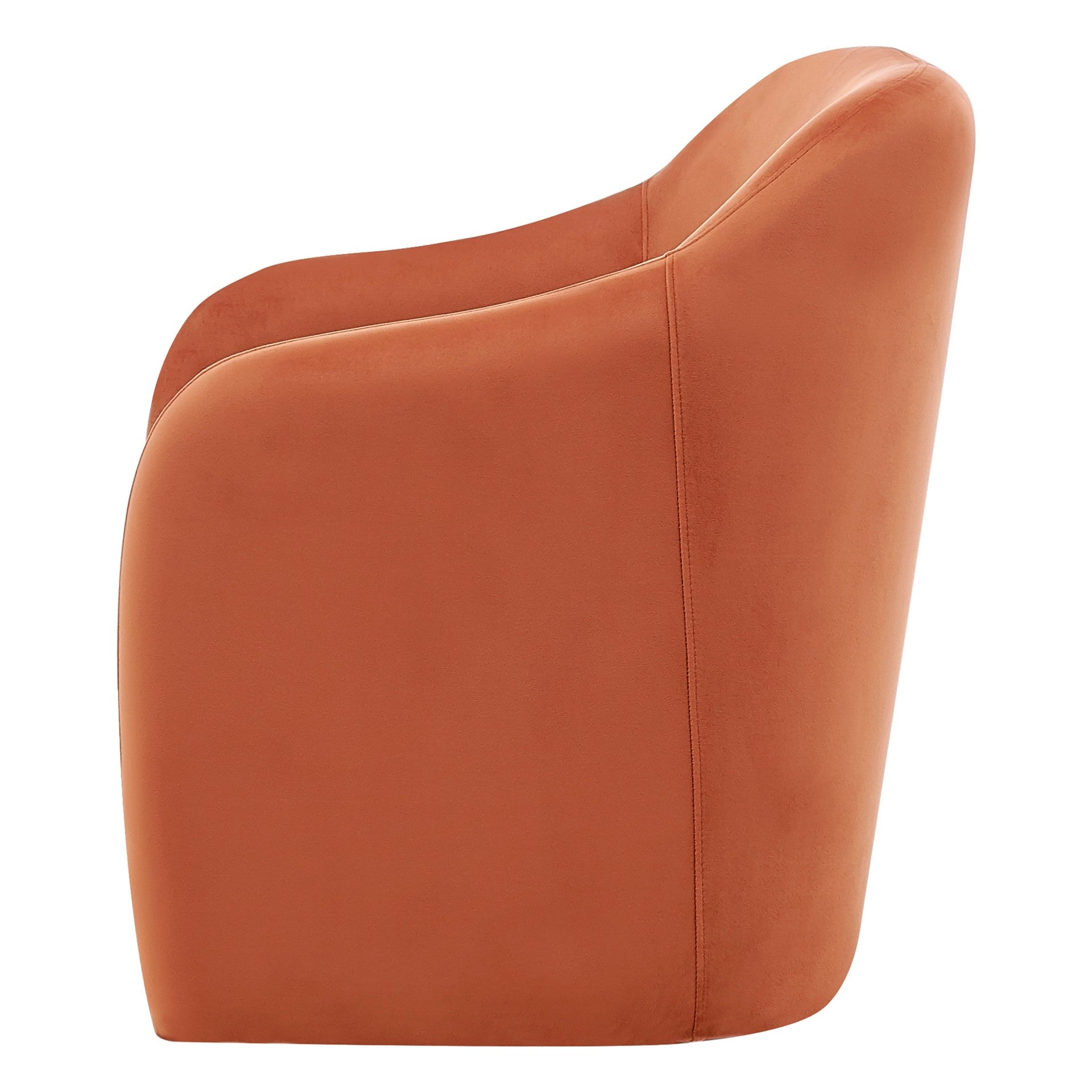 Zella Velvet Fabric Accent Arm Chair