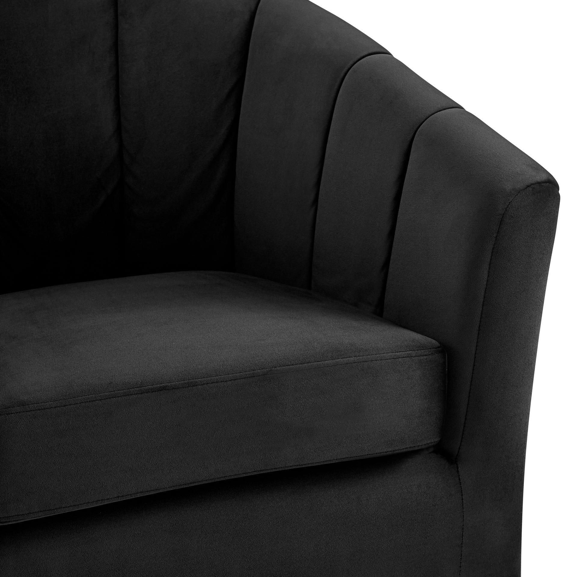 Natasha Velvet Fabric w/ Gold Metal Swivel Accent Arm Chair