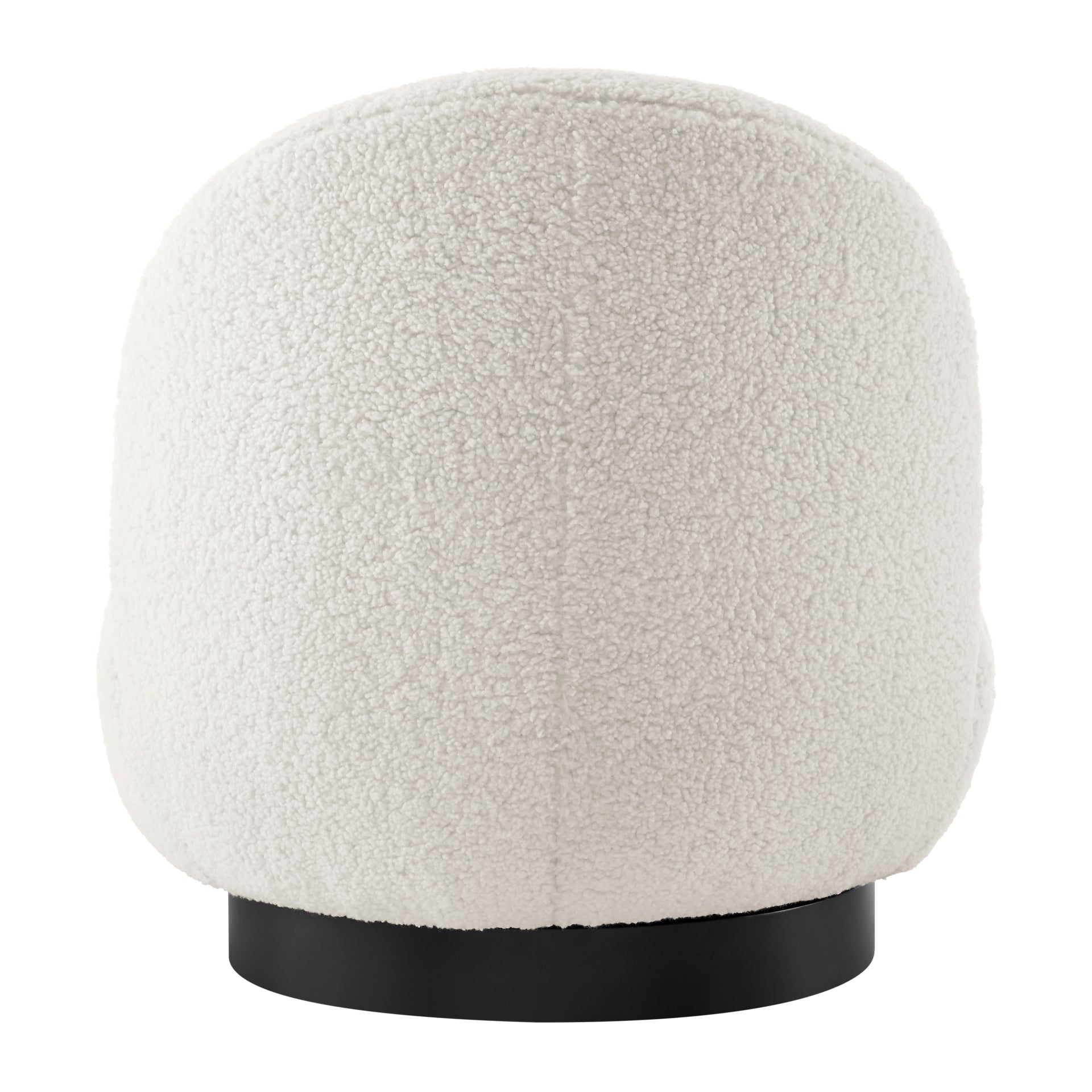 Zolia Faux Shearling Swivel Accent Chair