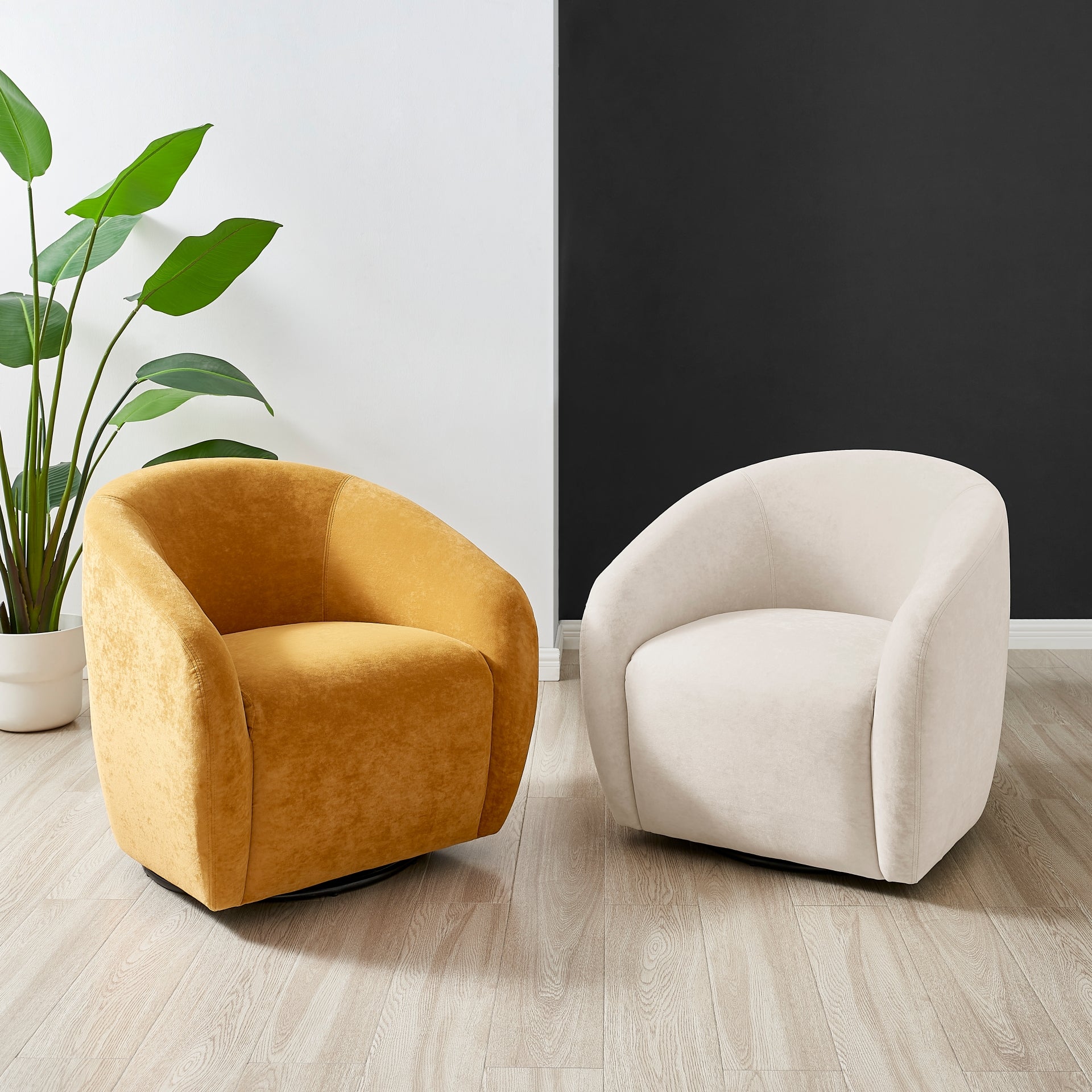 Regina Velvet Swivel Accent Arm Chair