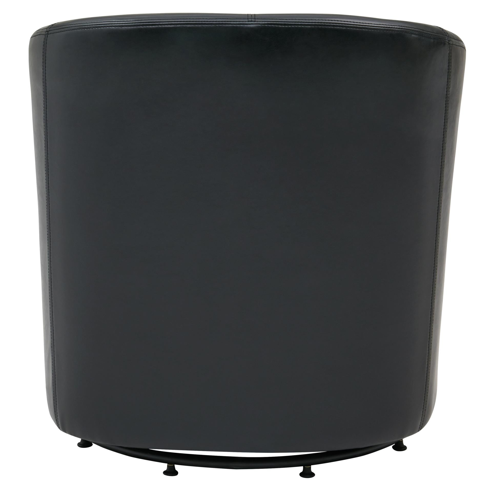 Hayden SWIVEL Bonded Leather Accent Arm Chair