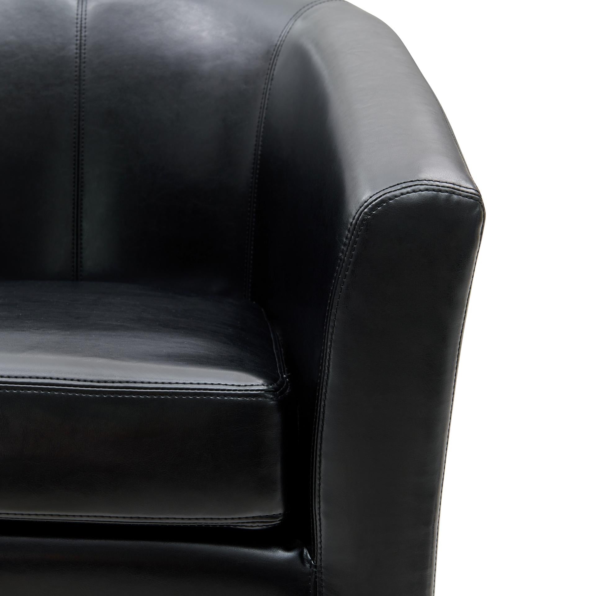 Hayden SWIVEL Bonded Leather Accent Arm Chair