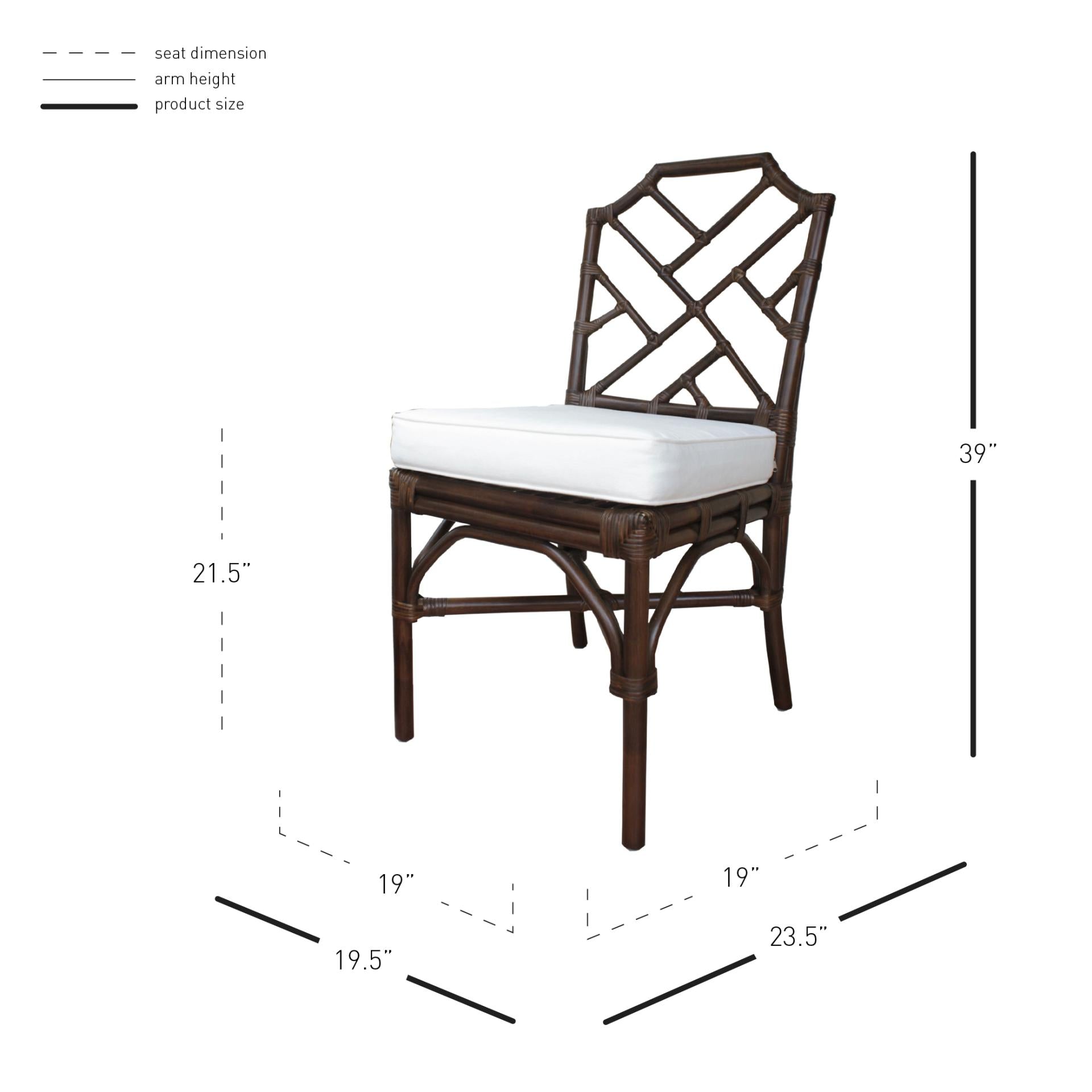 Kara Rattan Dining Side Chair (Set of 2)