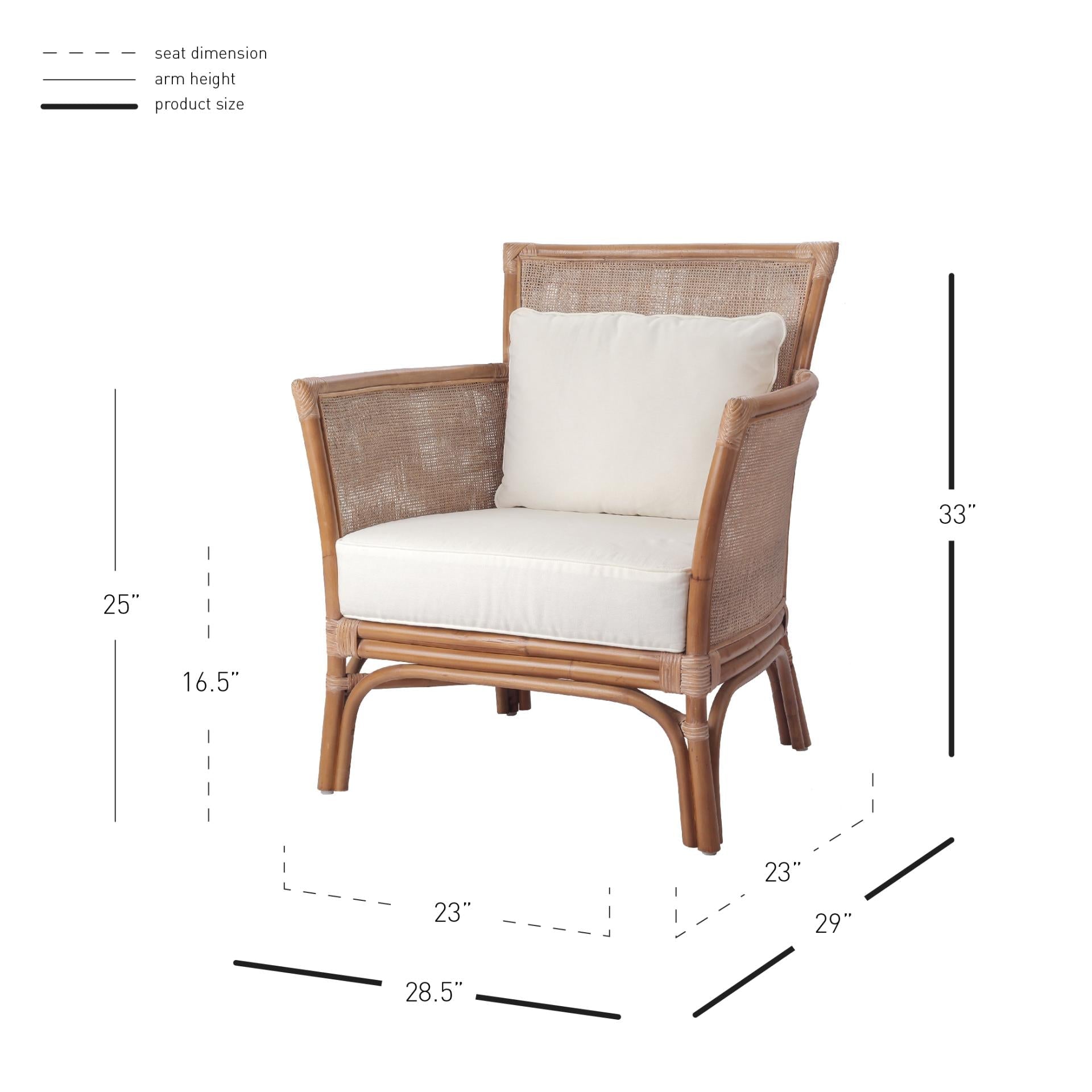 Tatum Rattan Accent Chair