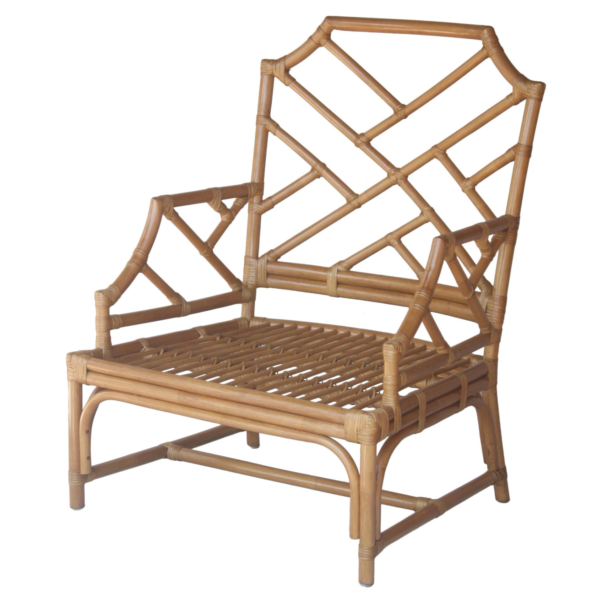 Kara Rattan Accent Arm Chair
