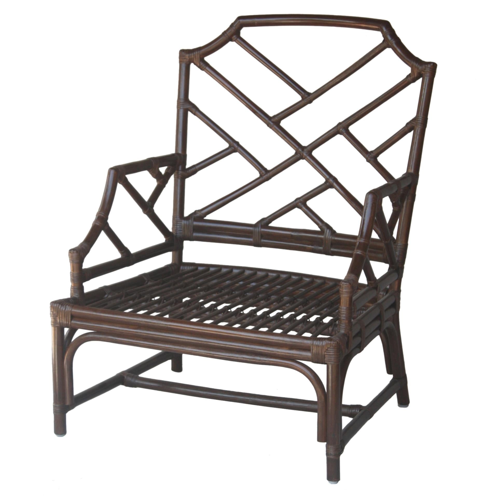 Kara Rattan Accent Arm Chair