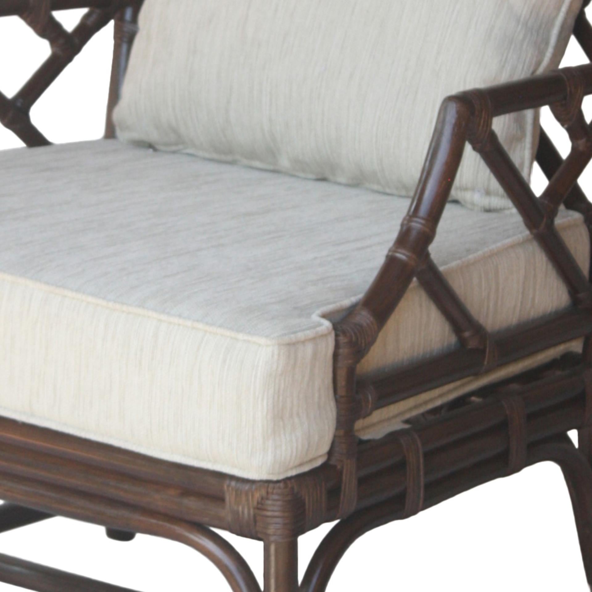 Kara Rattan Accent Arm Chair