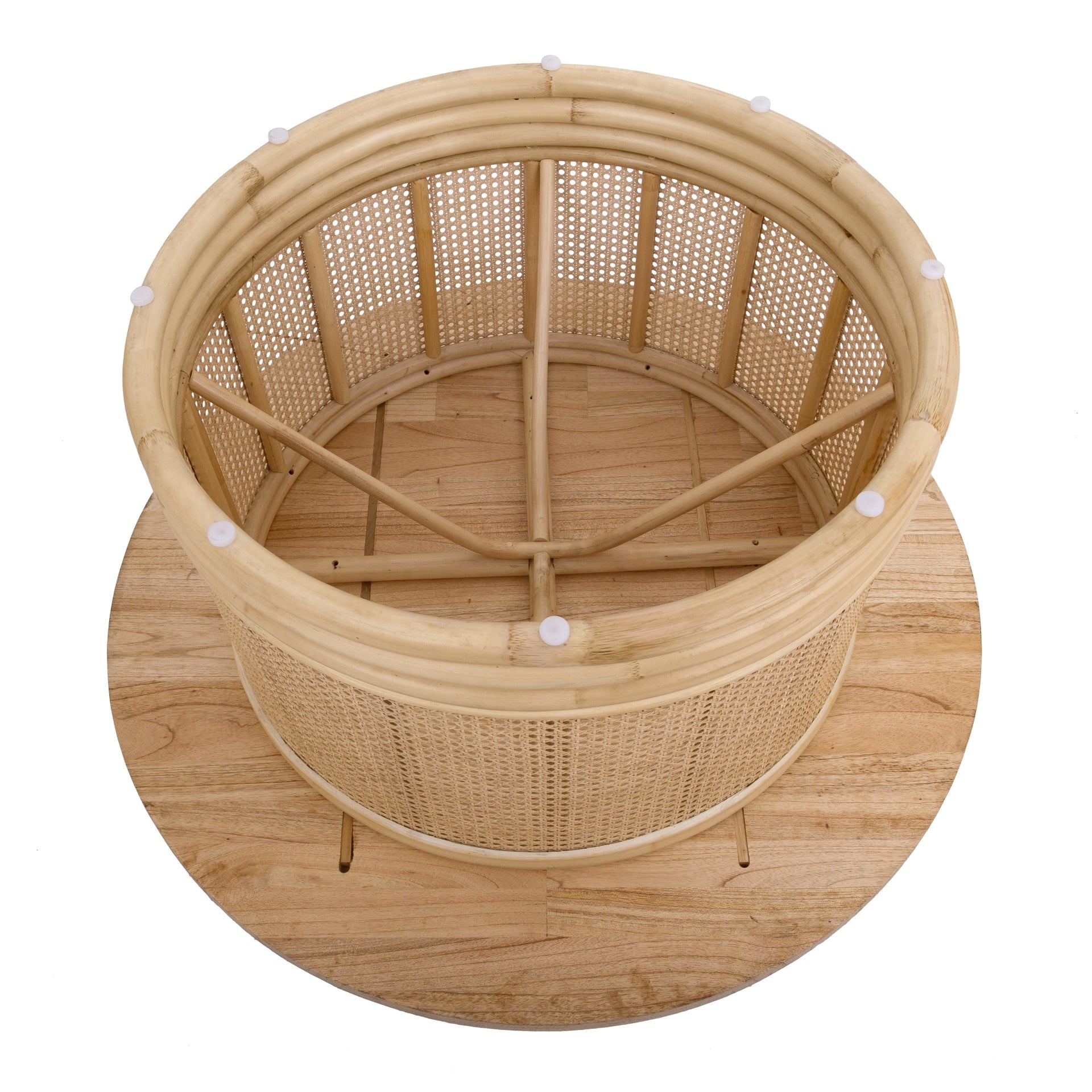 Brisa Rattan Coffee Table w/ Wood Top