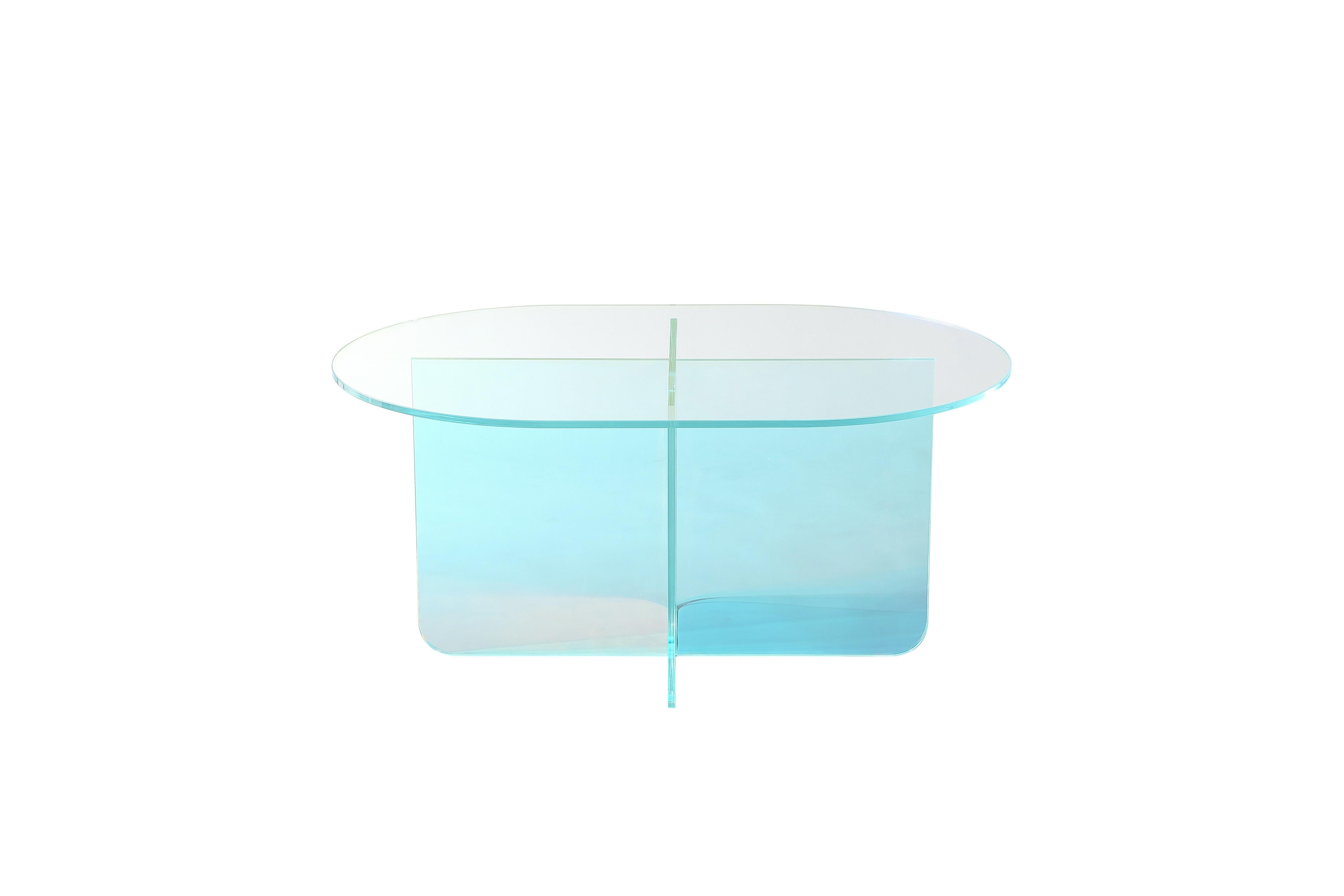 Fomo Coffee Table in Iridescent Glass