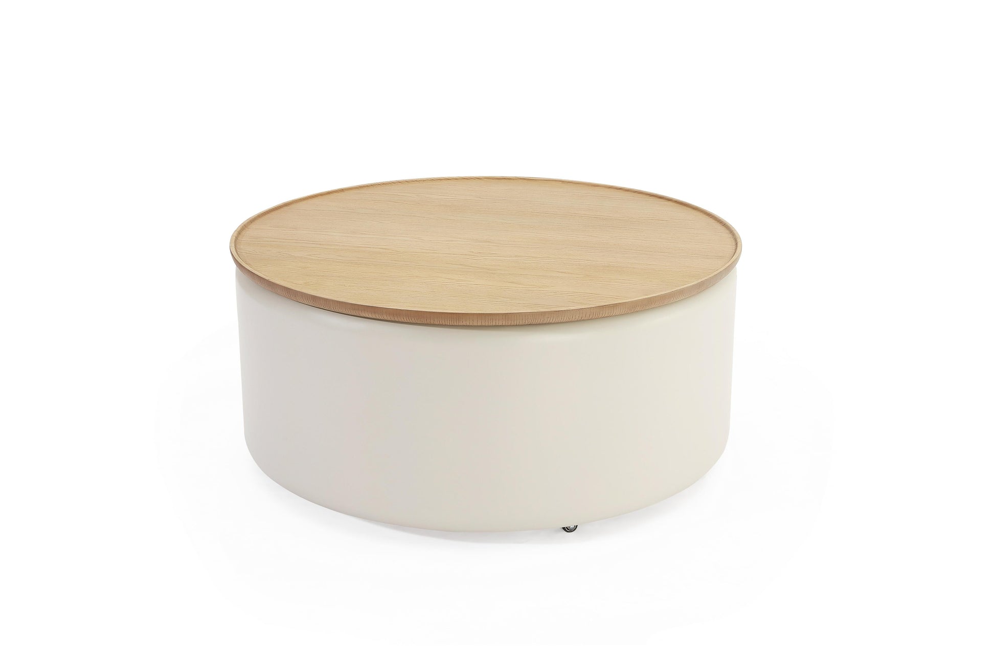 Oskar Lift Top Round Coffee Table in Barley - What A Room