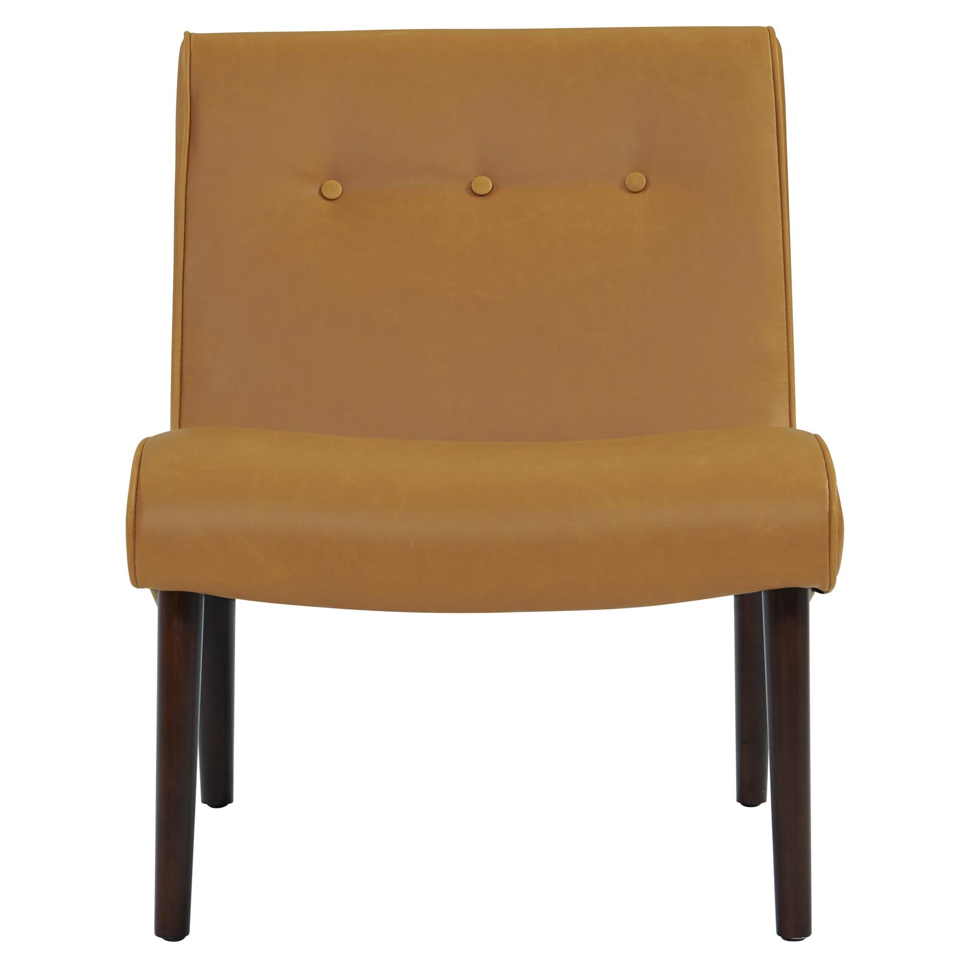Alexis Bonded Leather Accent Chair Wenge Legs