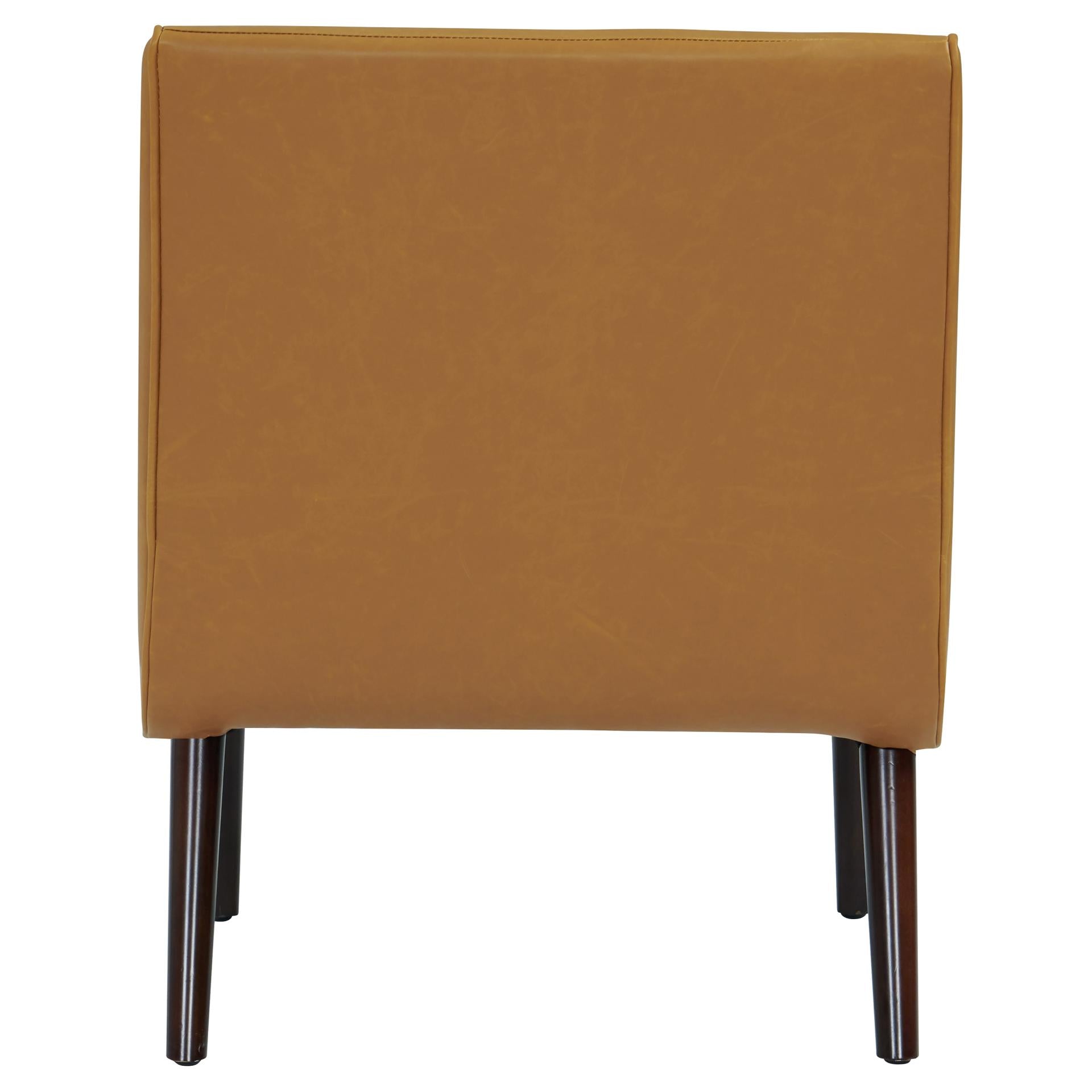 Alexis Bonded Leather Accent Chair Wenge Legs