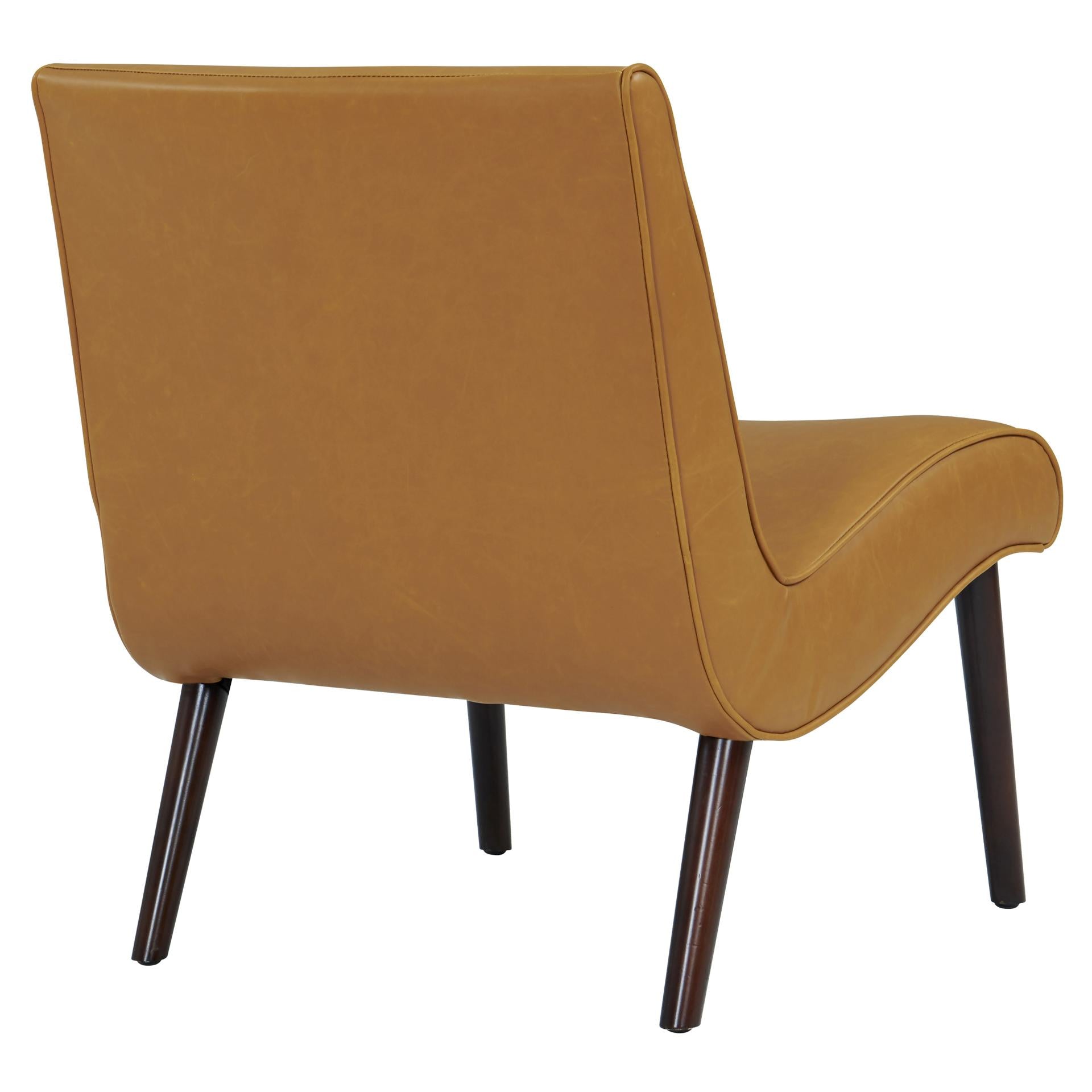Alexis Bonded Leather Accent Chair Wenge Legs