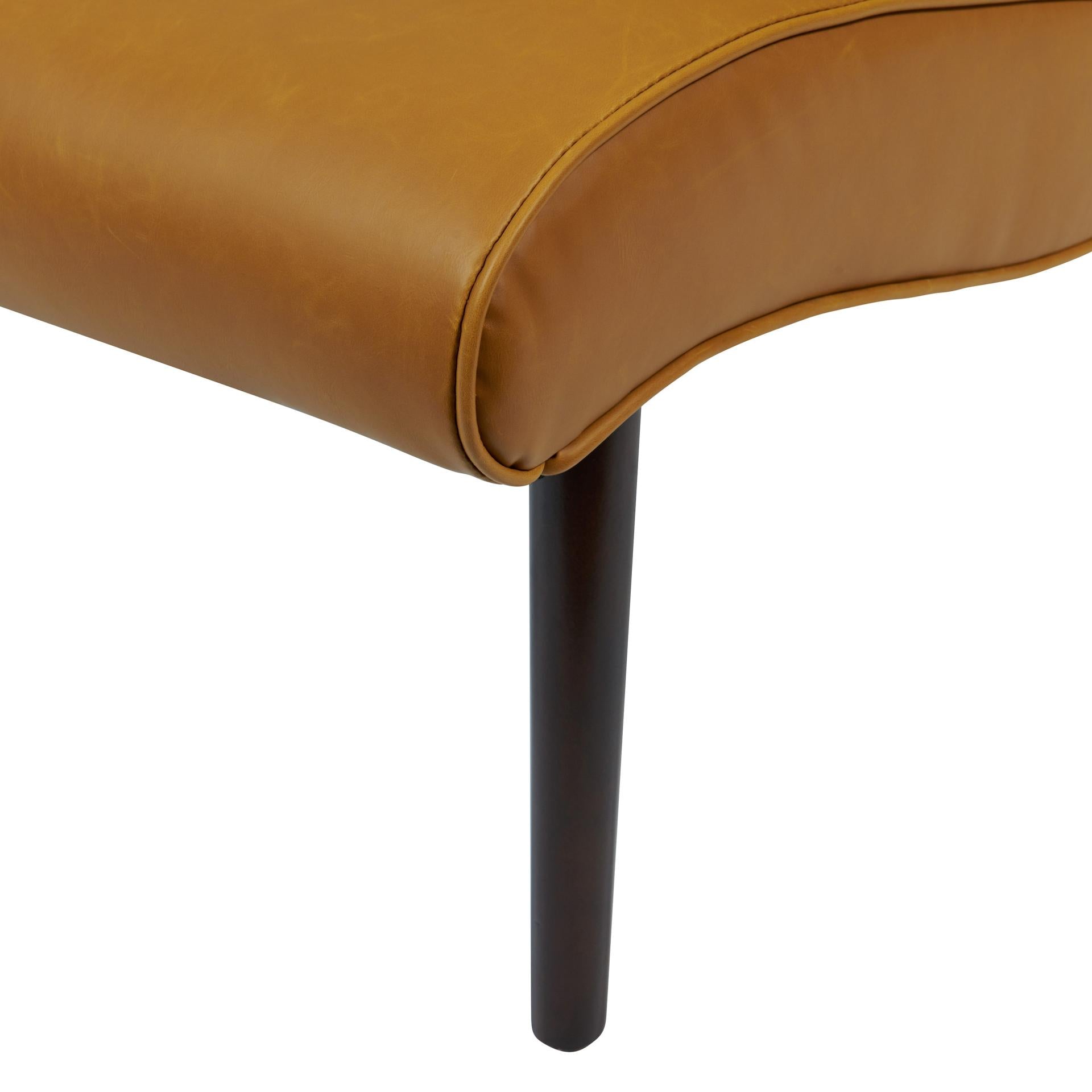 Alexis Bonded Leather Accent Chair Wenge Legs