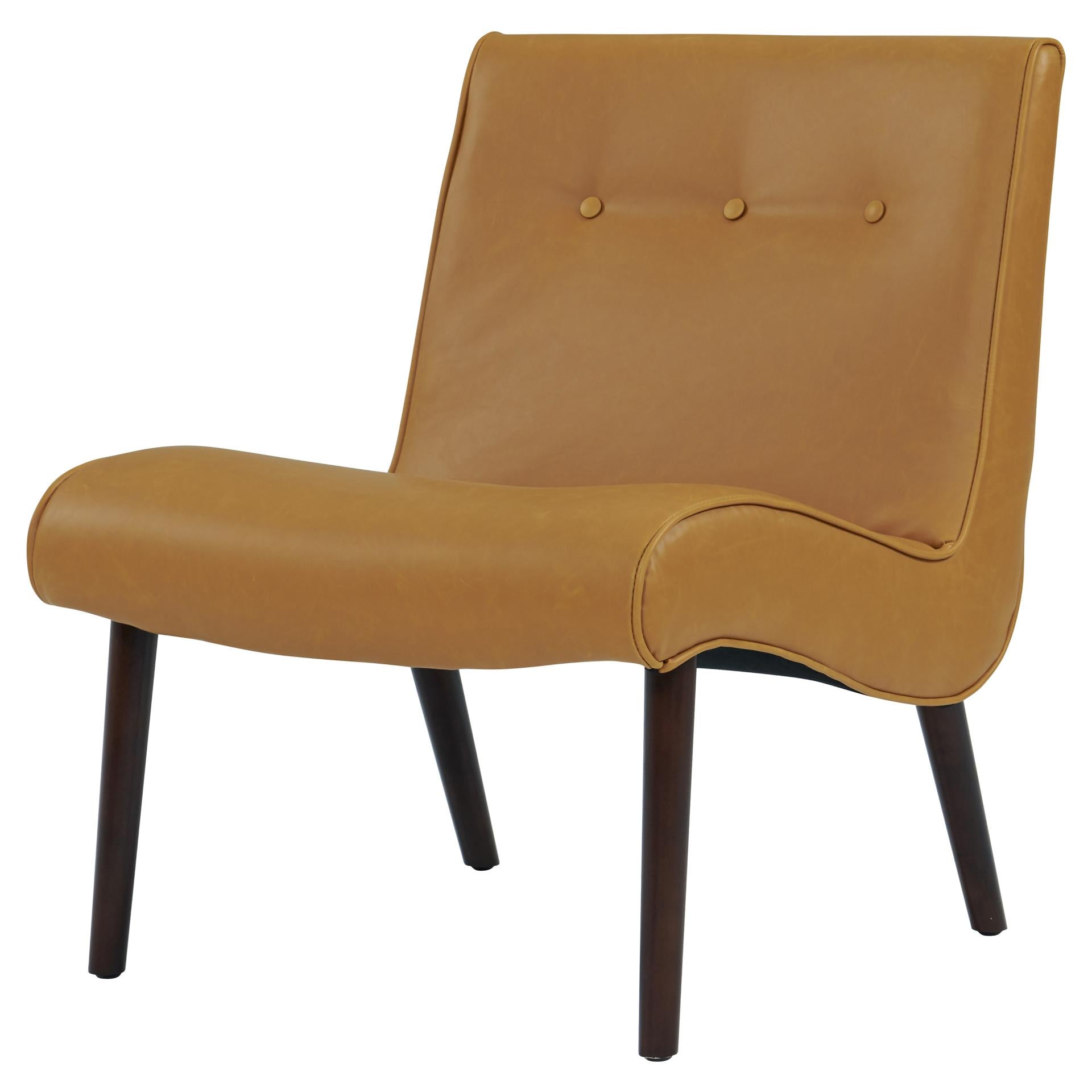 Alexis Bonded Leather Accent Chair Wenge Legs