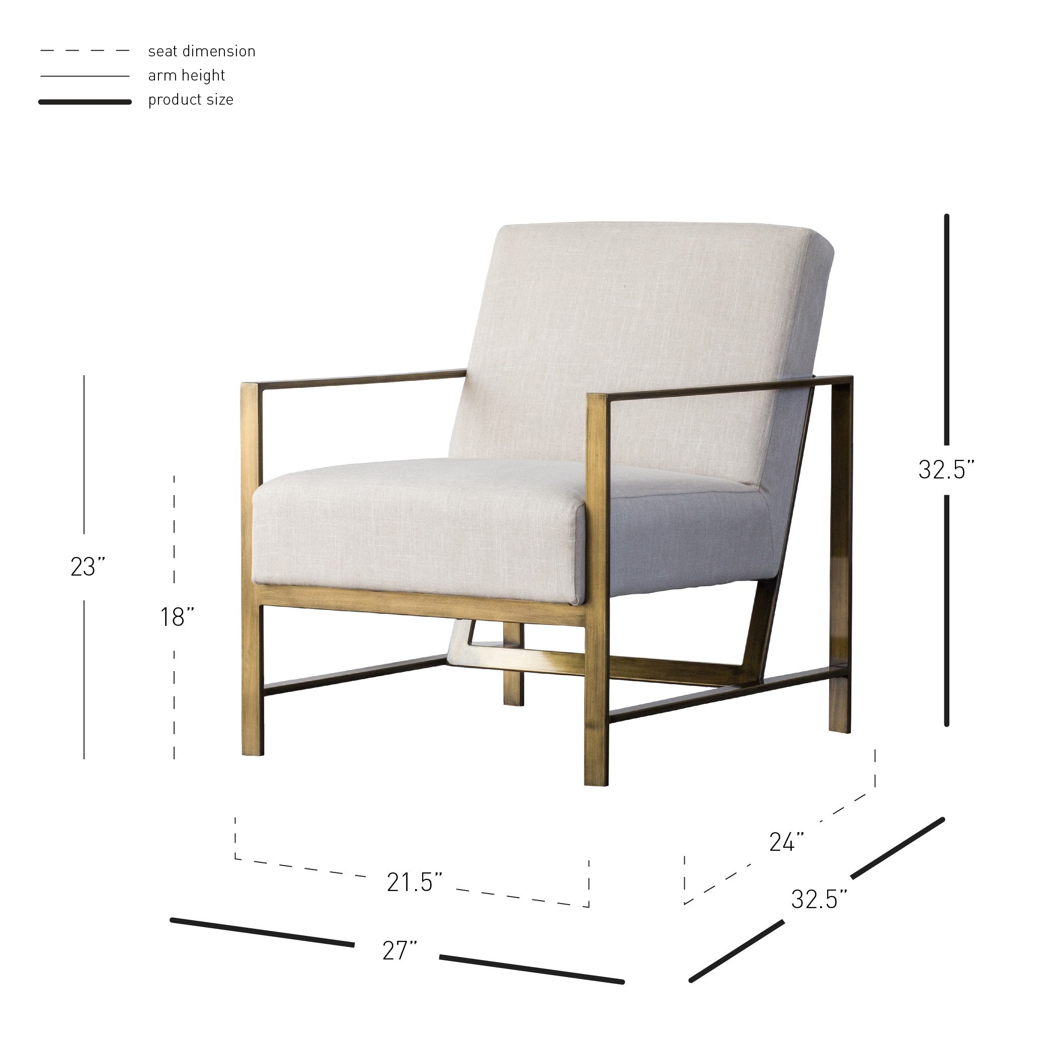 Francis Fabric Accent Arm Chair