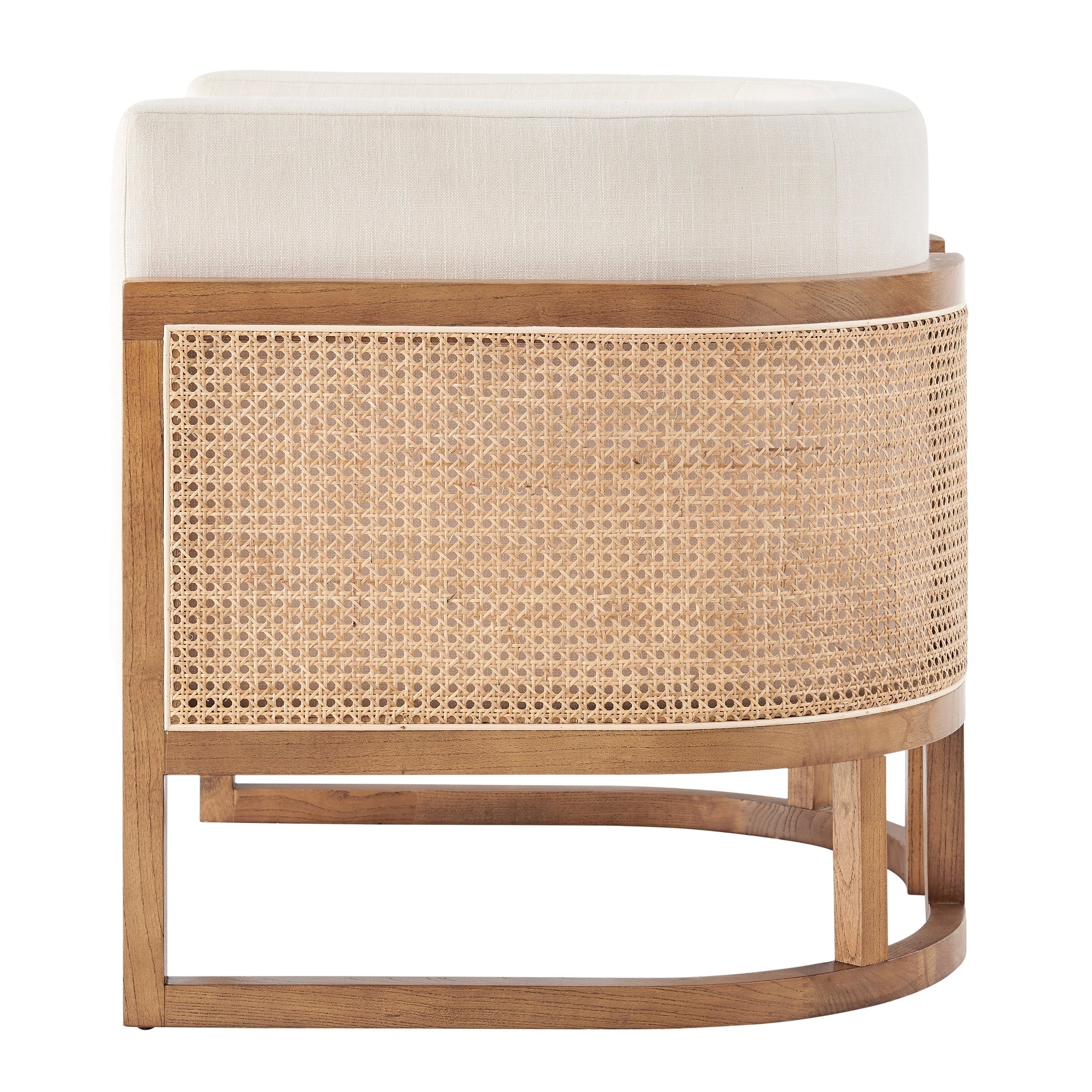 Velma Accent Arm Chair w/ Rattan