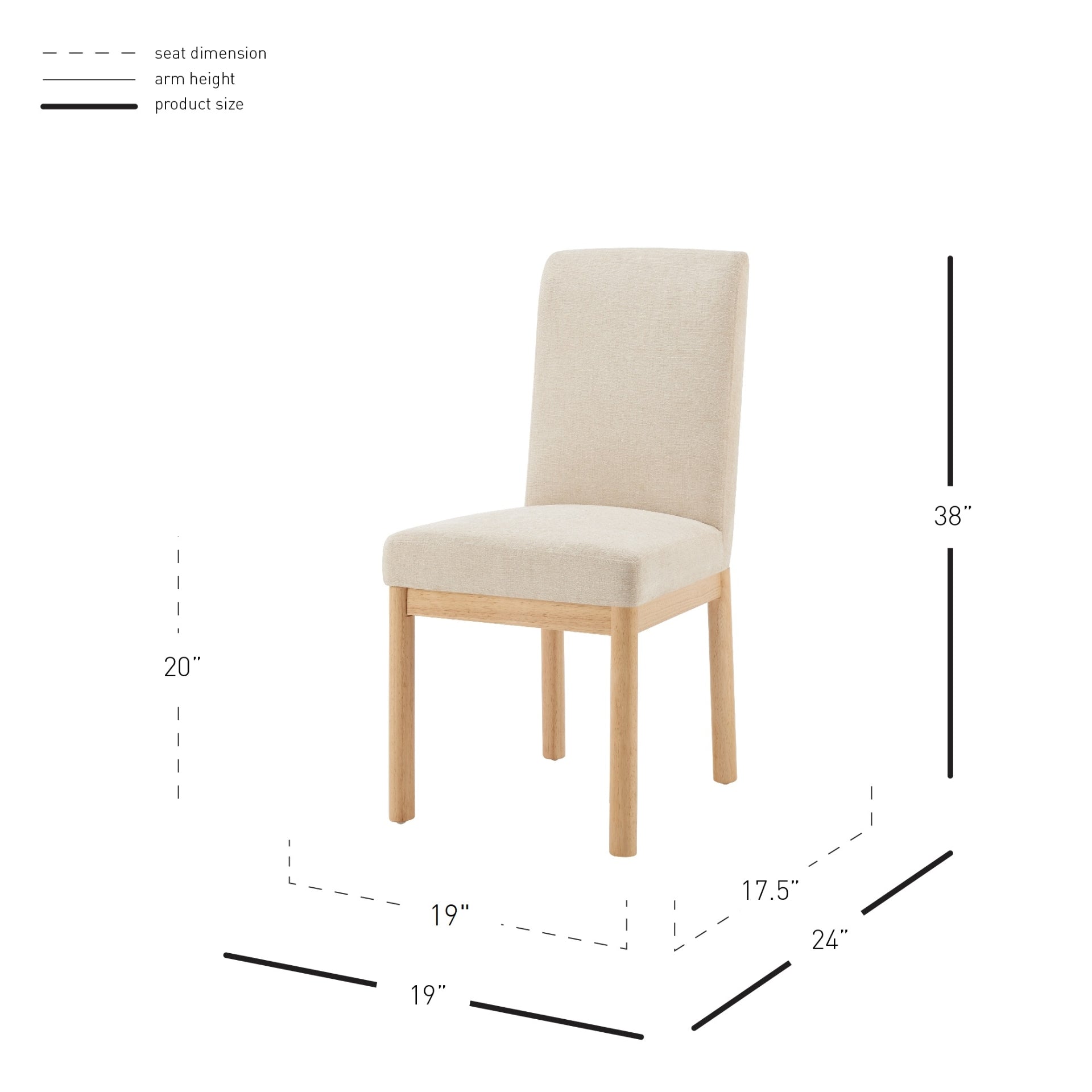 Bloomfield  Fabric High-Back Dining Side Chair