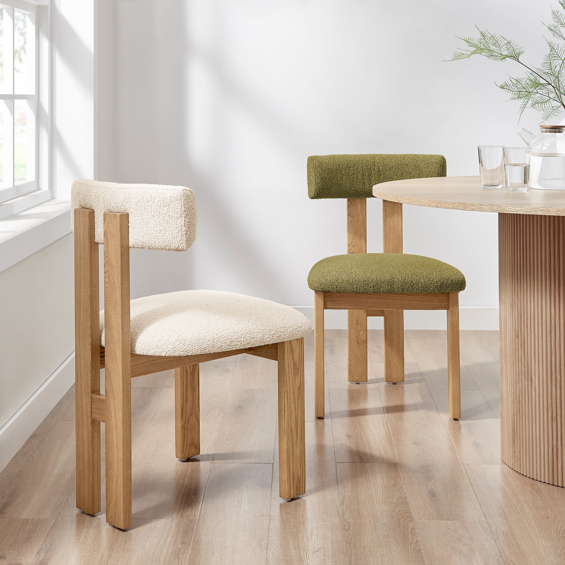 Hailey Fabric Dining Side Chair (Set of 2)