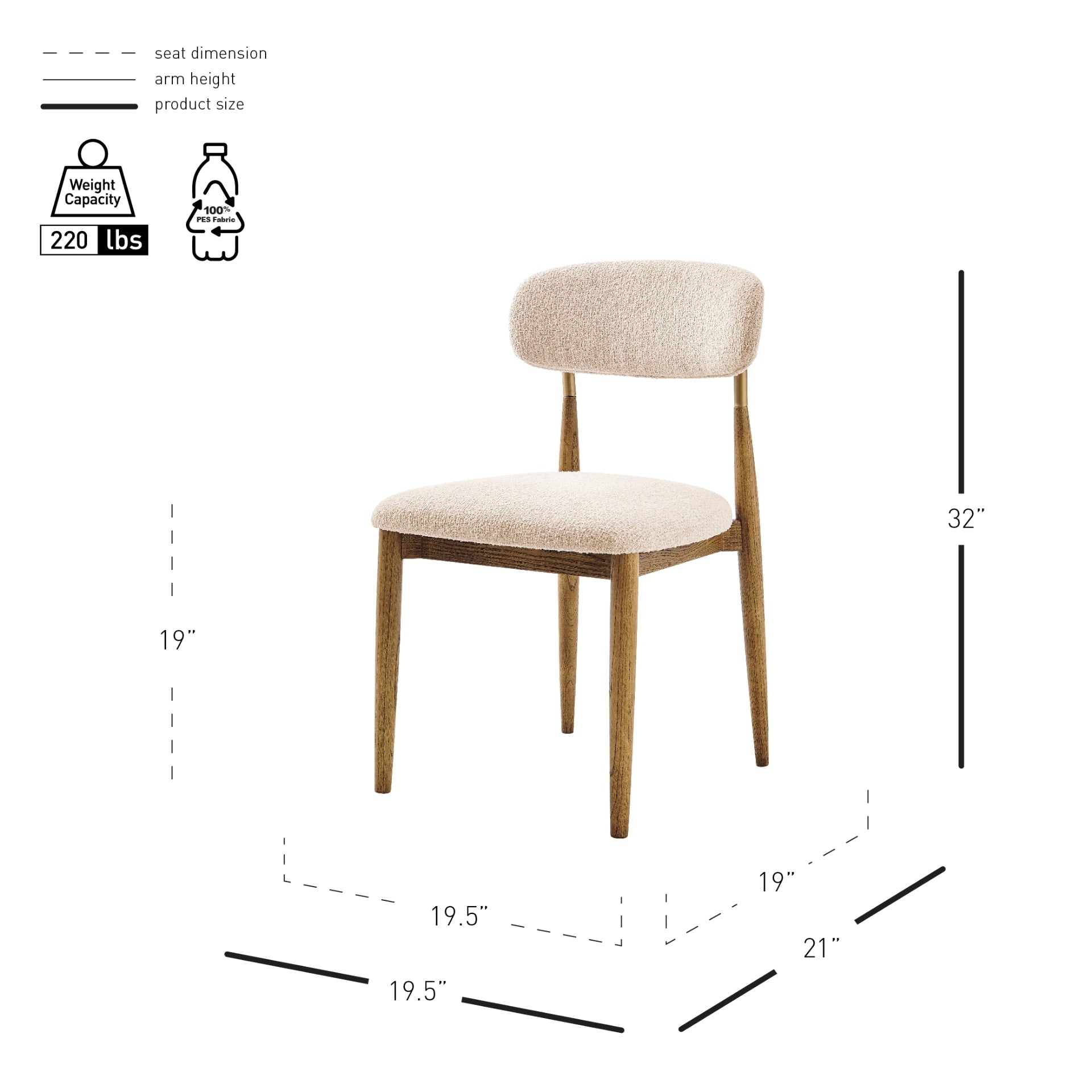 Verna Fabric Dining Side Chair (Set of 2)