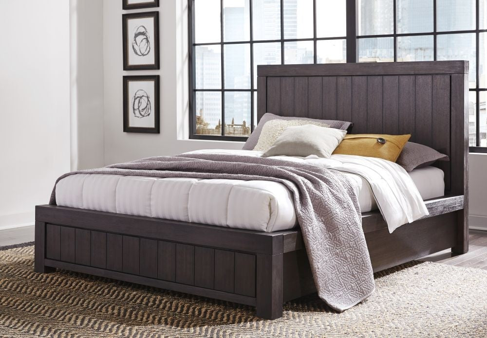 Heath Platform Bed in Basalt Grey