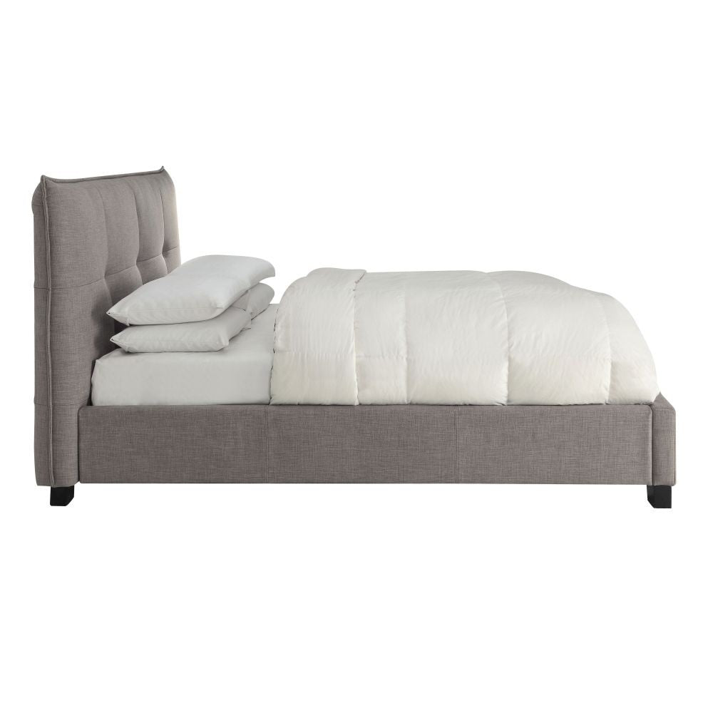 Adona Upholstered Storage Bed in Dolphin Linen