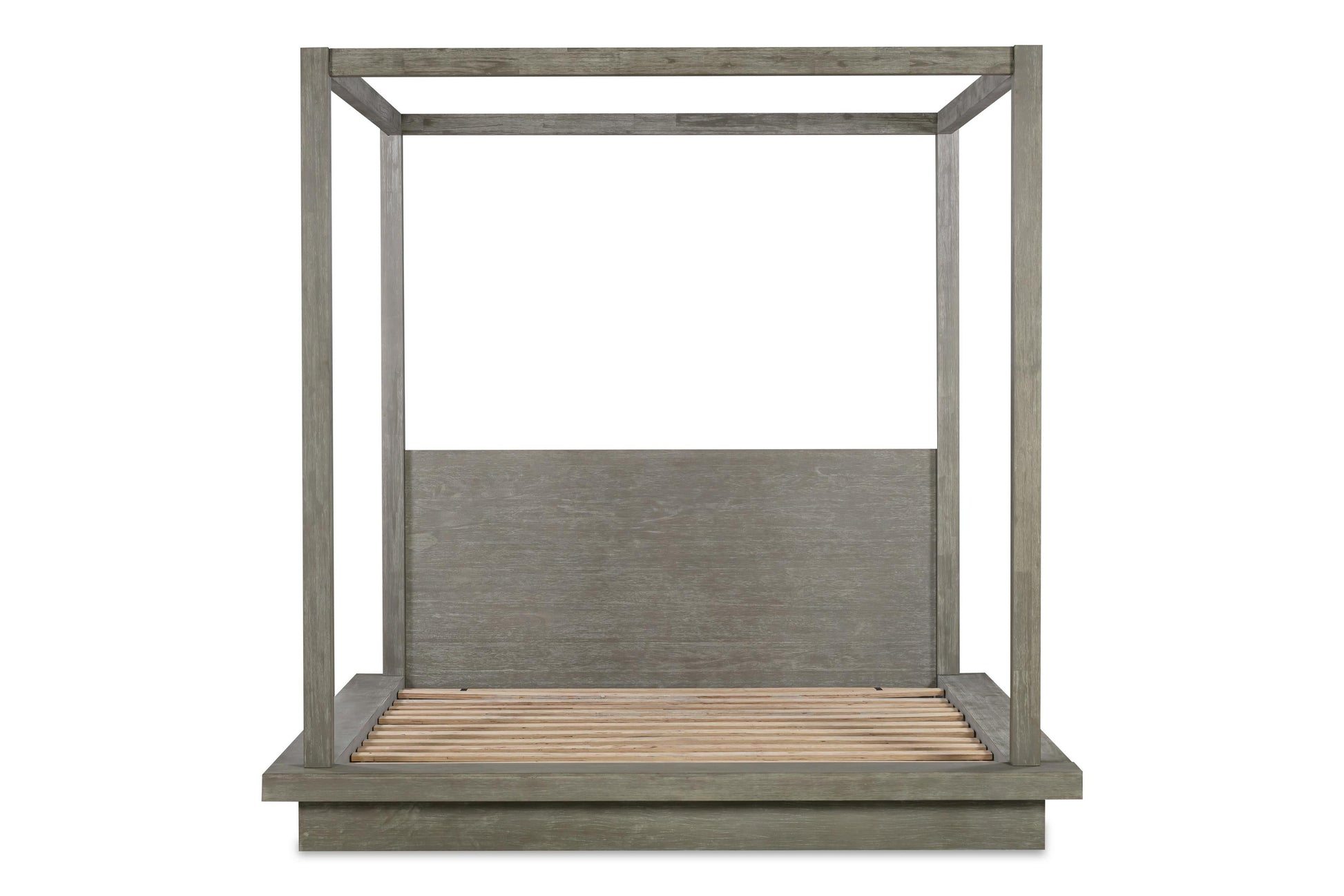 Melbourne Wood Canopy Bed in Mineral - What A Room