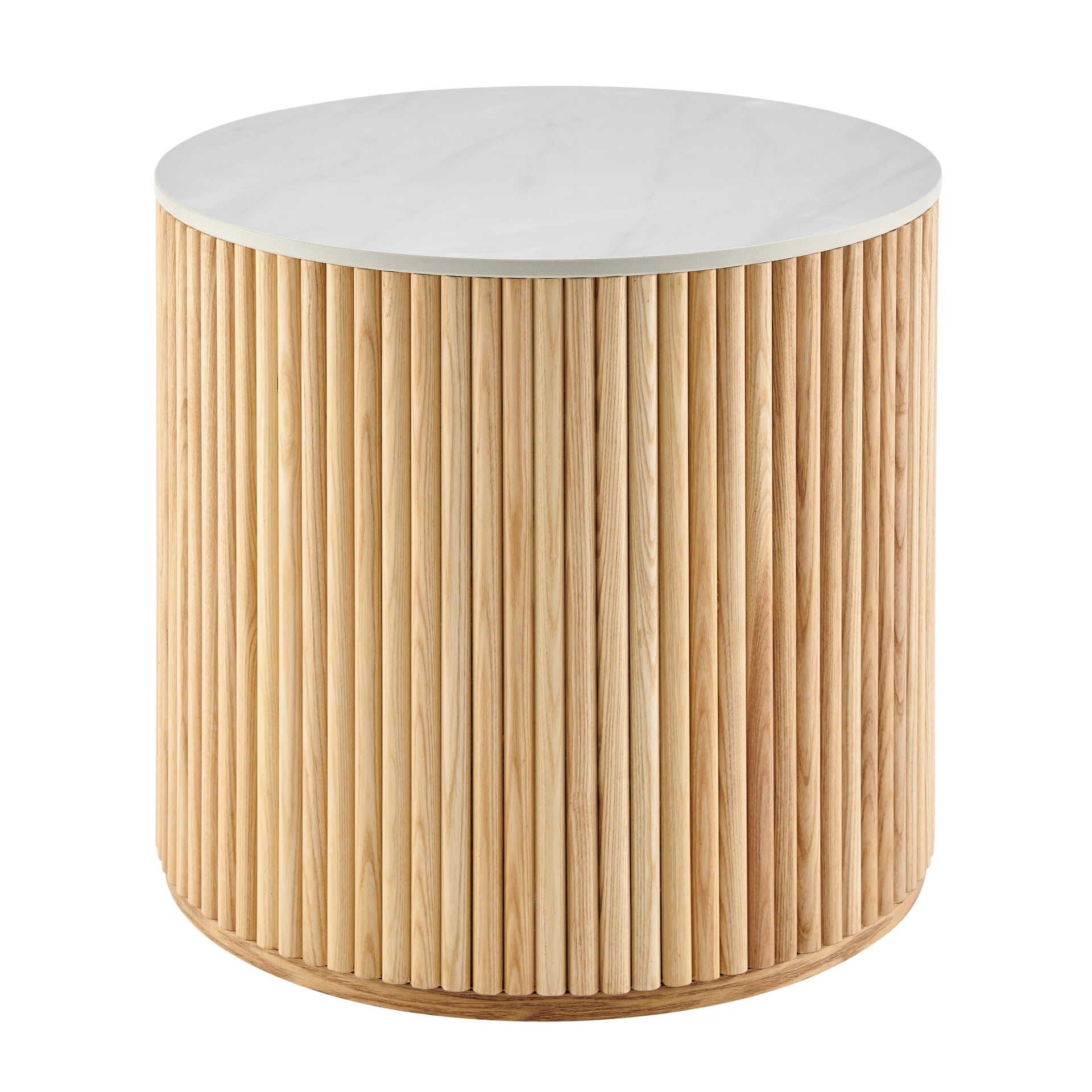 Ingrid Ceramic Top 21.5" Round Side Table