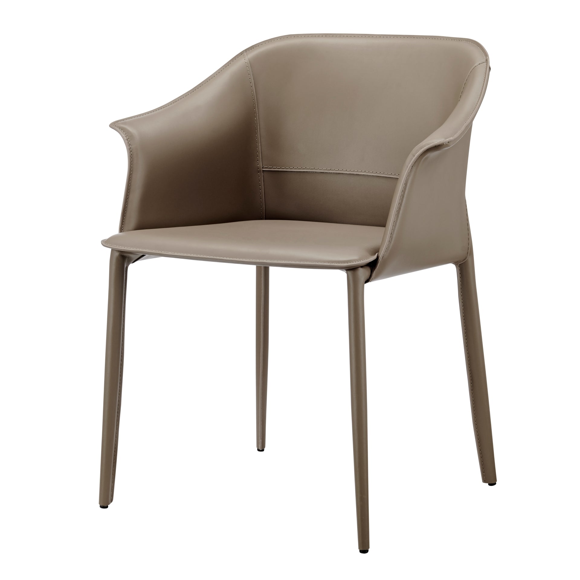 Callie Recycled Leather Dining Arm Chair - What A Room